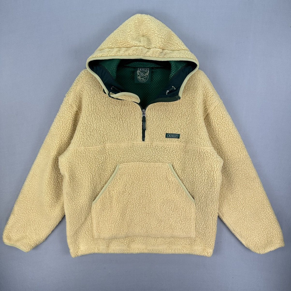 Aigle Vintage Aigle Polartec Sherpa Anorak Pullover Jacket Hoodie Size US M / EU 48-50 / 2 - 1 Thumbnail