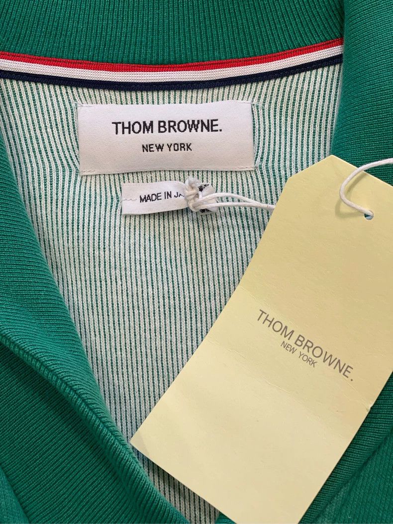 Thom Browne Thom browne Size 2 Bamboo leaf green knitted lapel cardiga Size M / US 6-8 / IT 42-44 - 6 Thumbnail