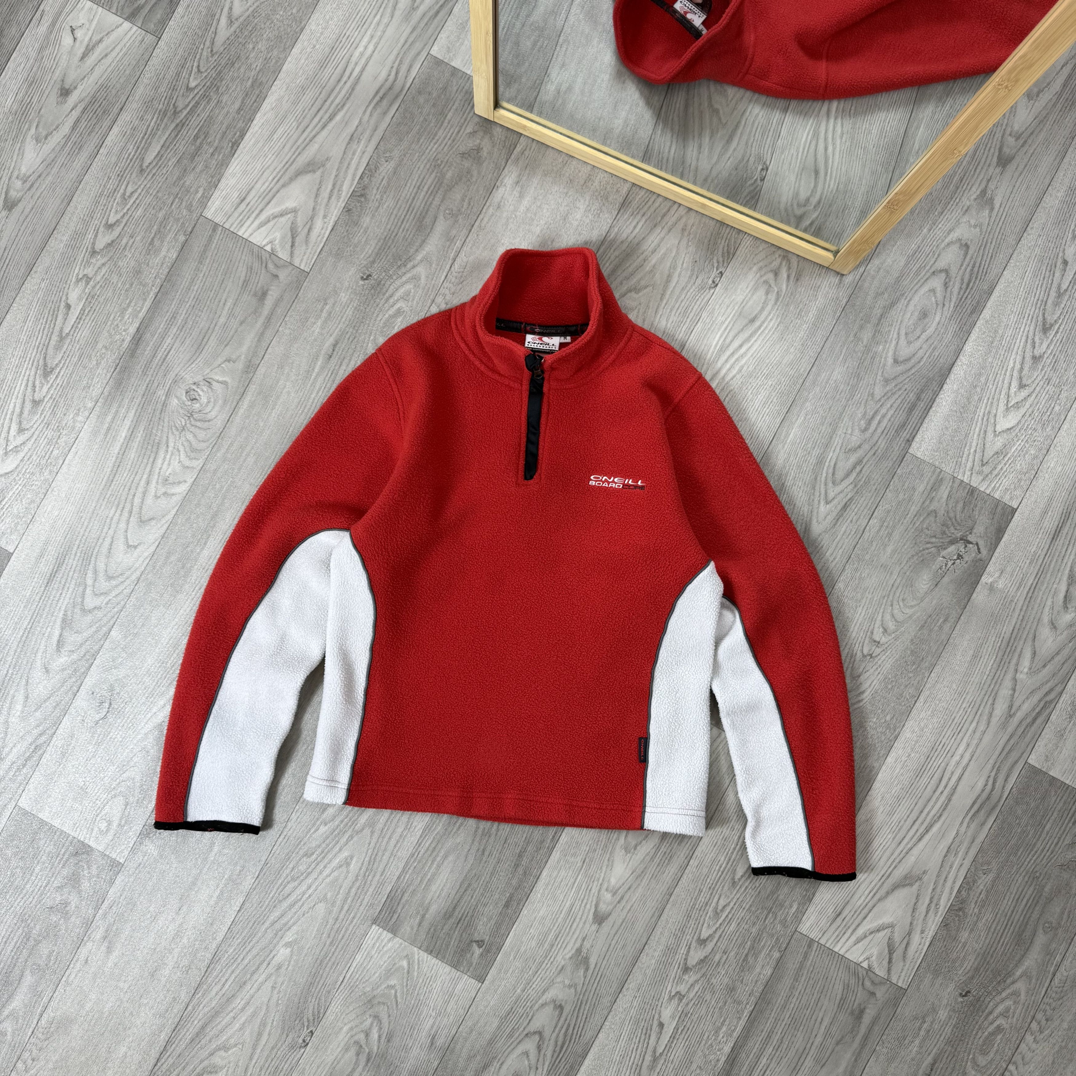 O'Neill Vintage O'Neil 90s Red 1/4 Fleece Jacket Sweater Sweatshirt Size M / US 6-8 / IT 42-44 - 1 Thumbnail