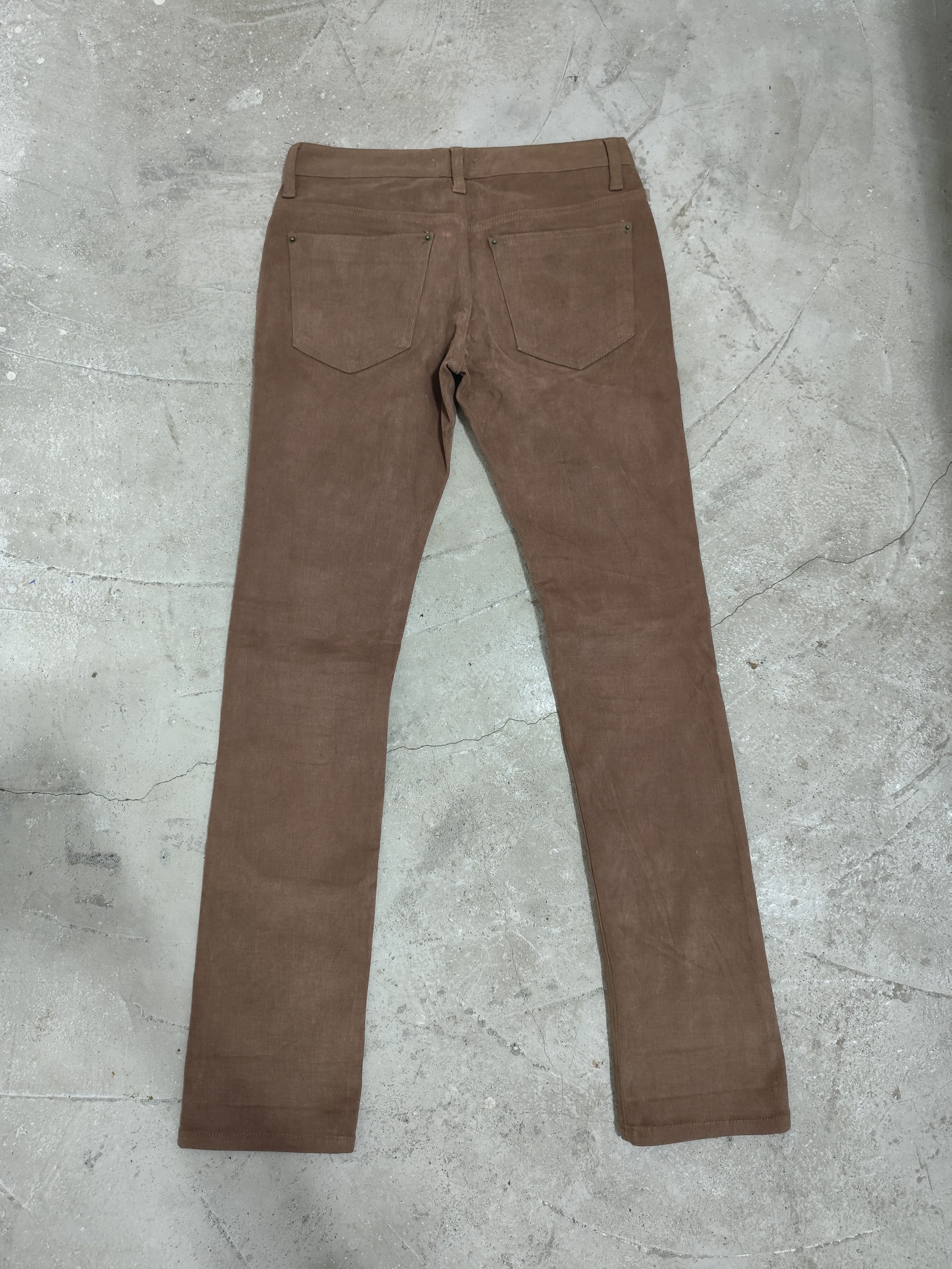 Helmut Lang VINTAGE 90s HELMUT LANG BROWN PANTS Size US 30 / EU 46 - 4 Thumbnail