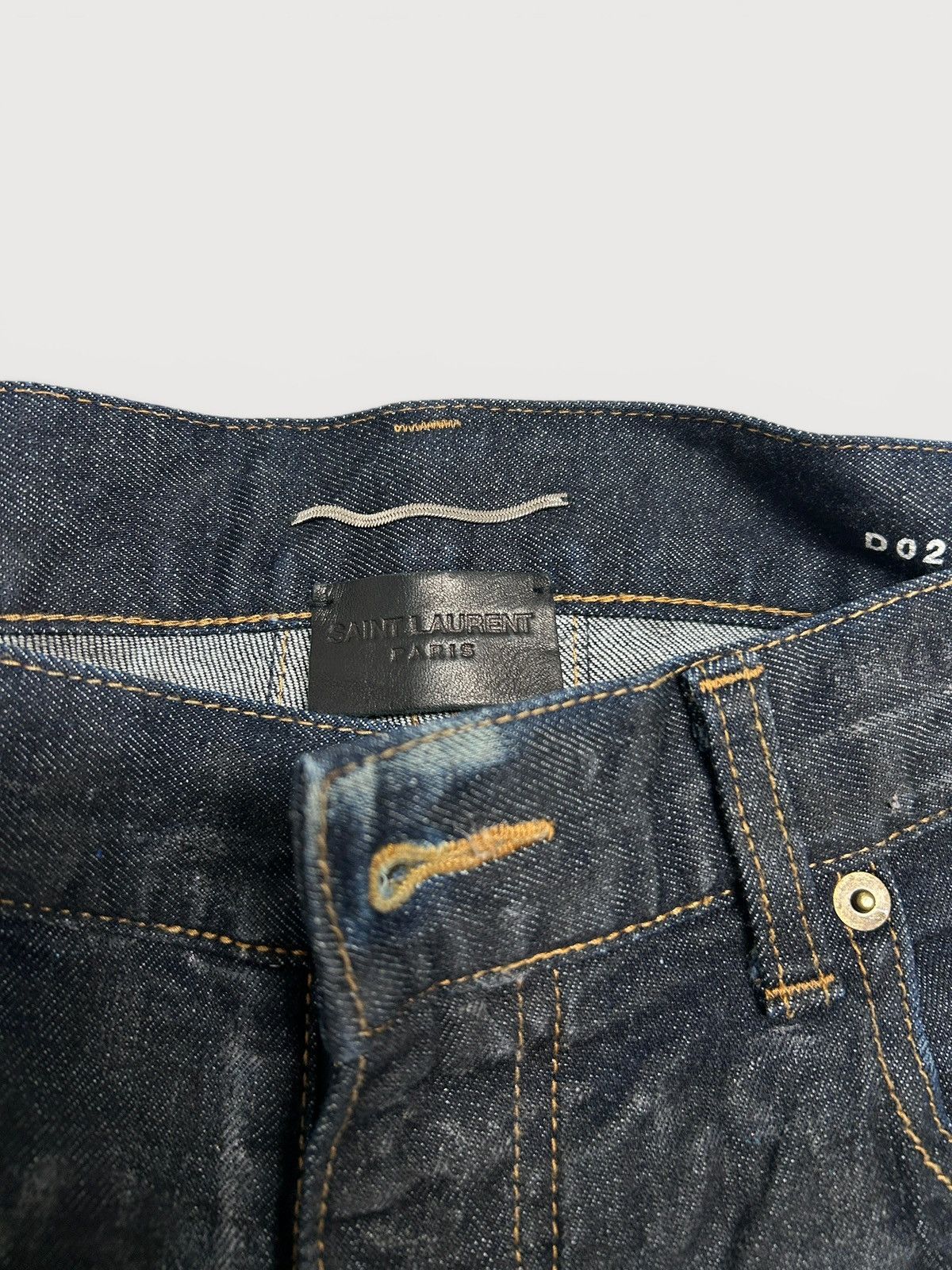 Saint Laurent Paris FW2016 D02 Indigo Waxed Denim Size US 32 / EU 48 - 5 Thumbnail