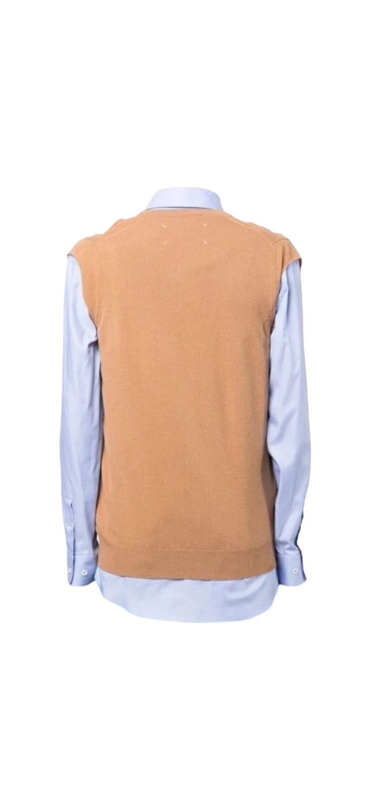 Maison Margiela Maison Margiela Blue Spliced Oxford Shirt Size US S / EU 44-46 / 1 - 3 Thumbnail