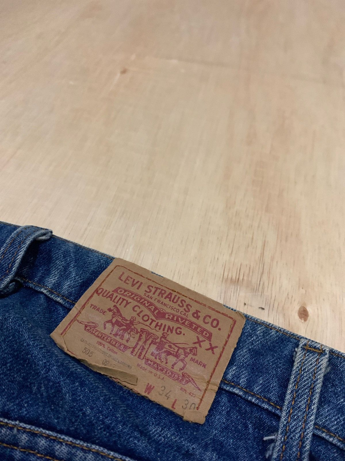 Levi's × Vintage Vintage Levis 505 Denim Jeans Size US 33 - 6 Thumbnail