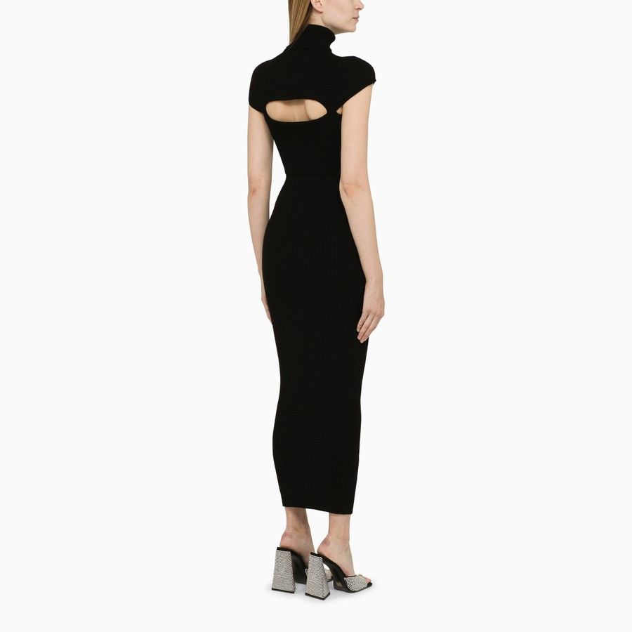 The Attico o1d2blof1024 Knit Dress in Black Size S / US 4 / IT 40 - 3 Thumbnail