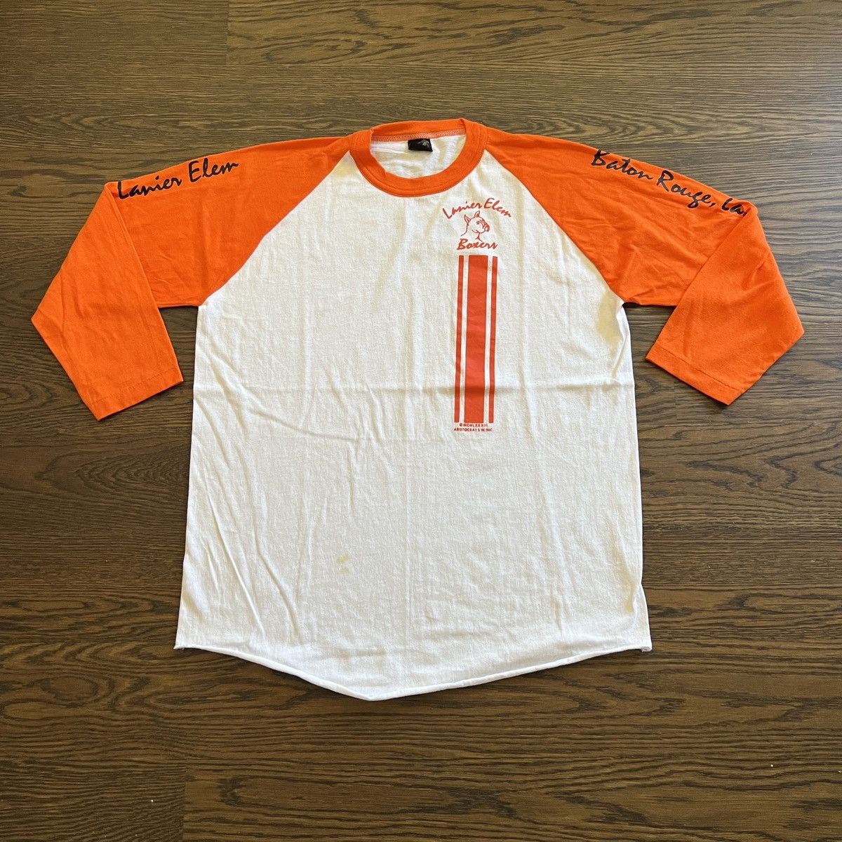 Vintage Vintage 80s Lanier Elem Boxers Baseball shirt Size US XL / EU 56 / 4 - 1 Thumbnail