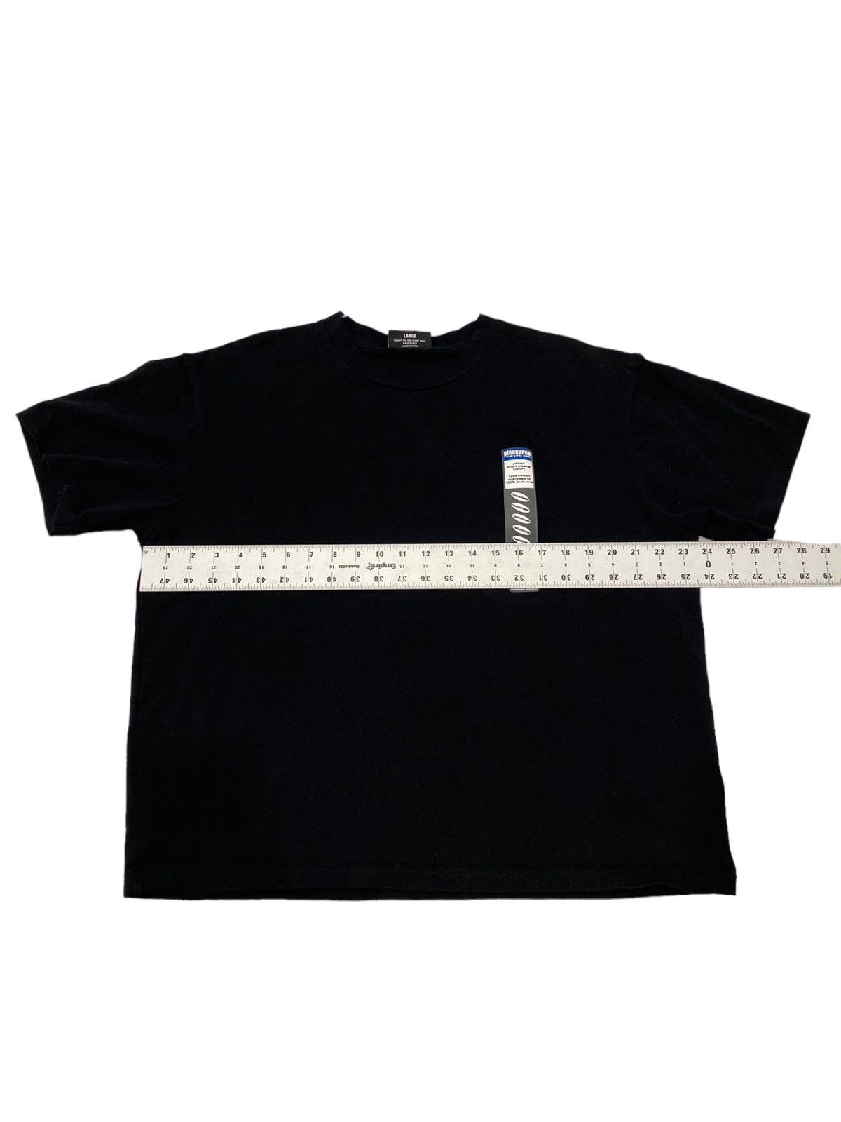 Pleasures Pleasures Techno-human tag Boxy Black T Shirt Size US L / EU 52-54 / 3 - 6 Thumbnail
