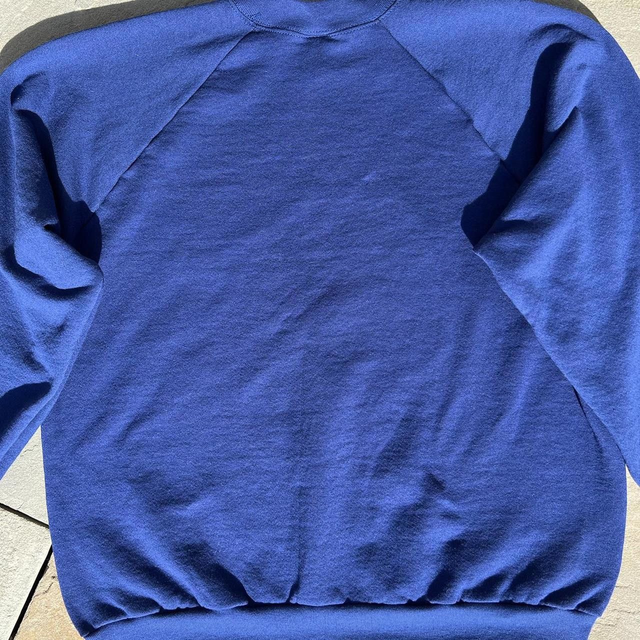 Vintage Vintage 80s Dark Blue Crewneck Sweatshirt Made in USA Size US XL / EU 56 / 4 - 5 Thumbnail