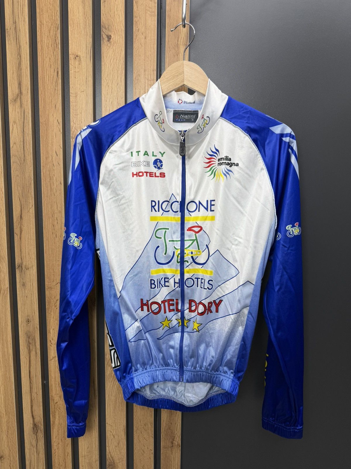 Vintage Nalini Team Cycling Jersey Riccione Bike Hotels Italy Size M Size US M / EU 48-50 / 2 - 1 Thumbnail