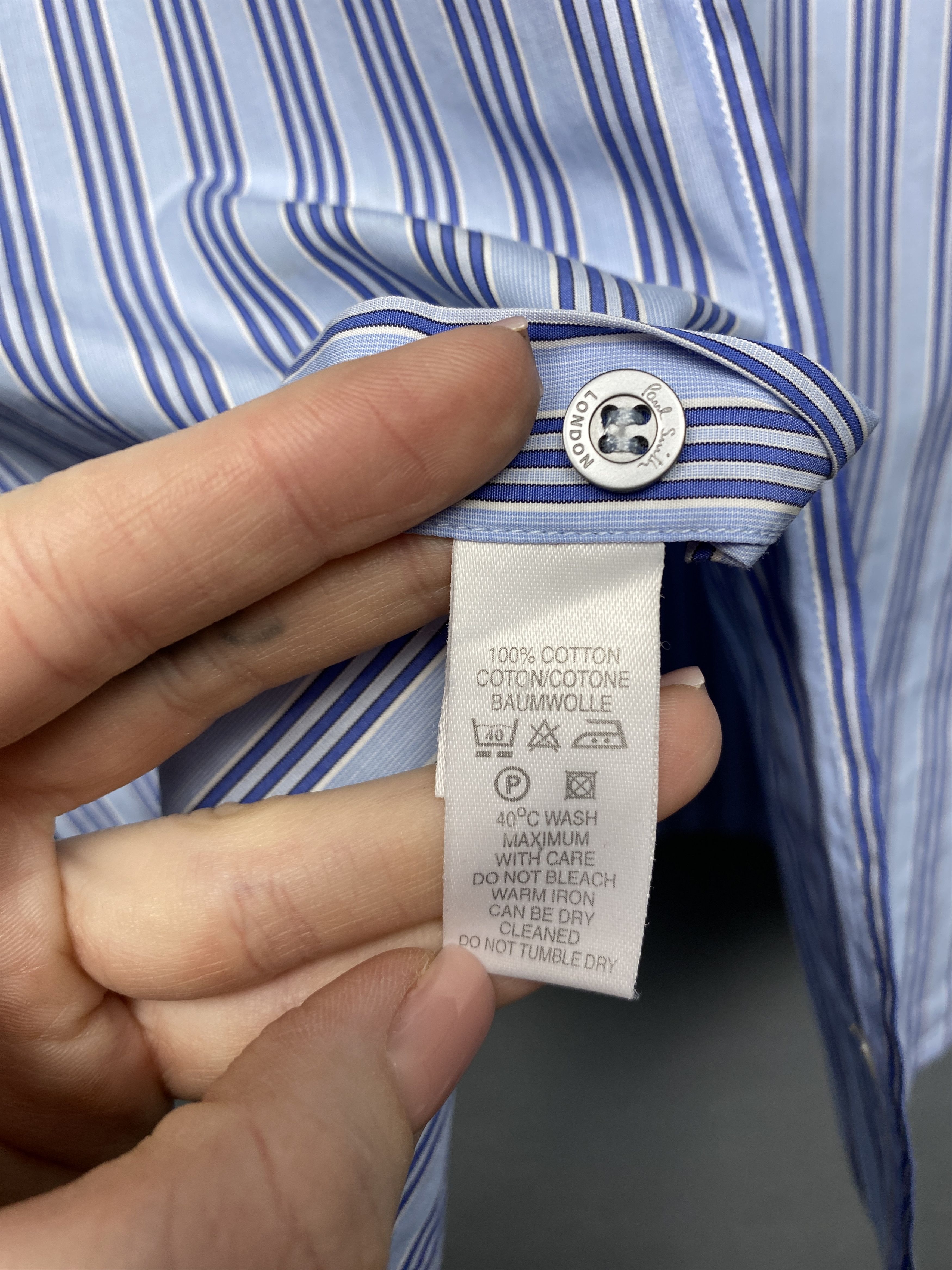 Paul Smith × Vintage Paul Smith London Mens Long Sleeve Striped Shirt Size US L / EU 52-54 / 3 - 7 Thumbnail