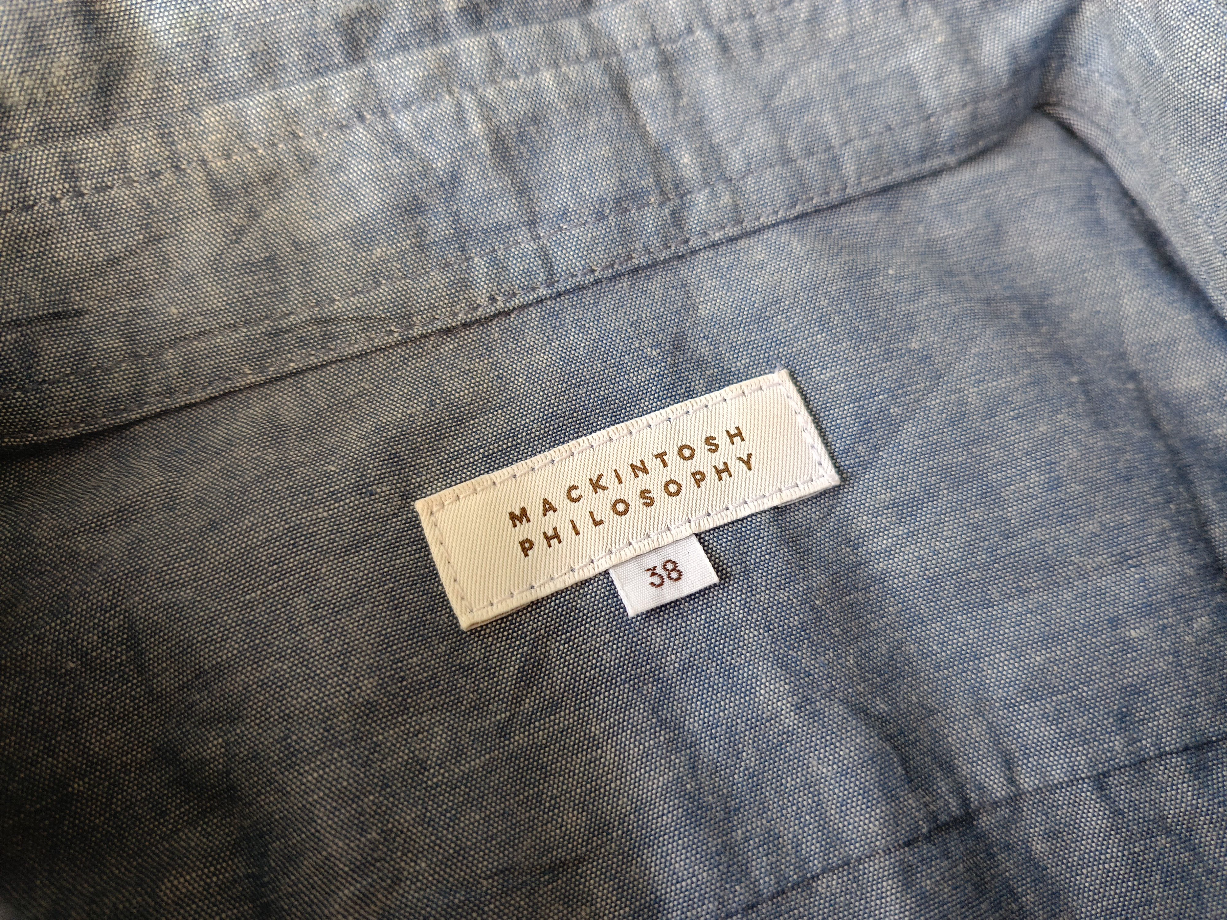 Mackintosh Mackintosh Philosophy MP oxford blue 38 slim fit blue shirt Size US S / EU 44-46 / 1 - 4 Thumbnail