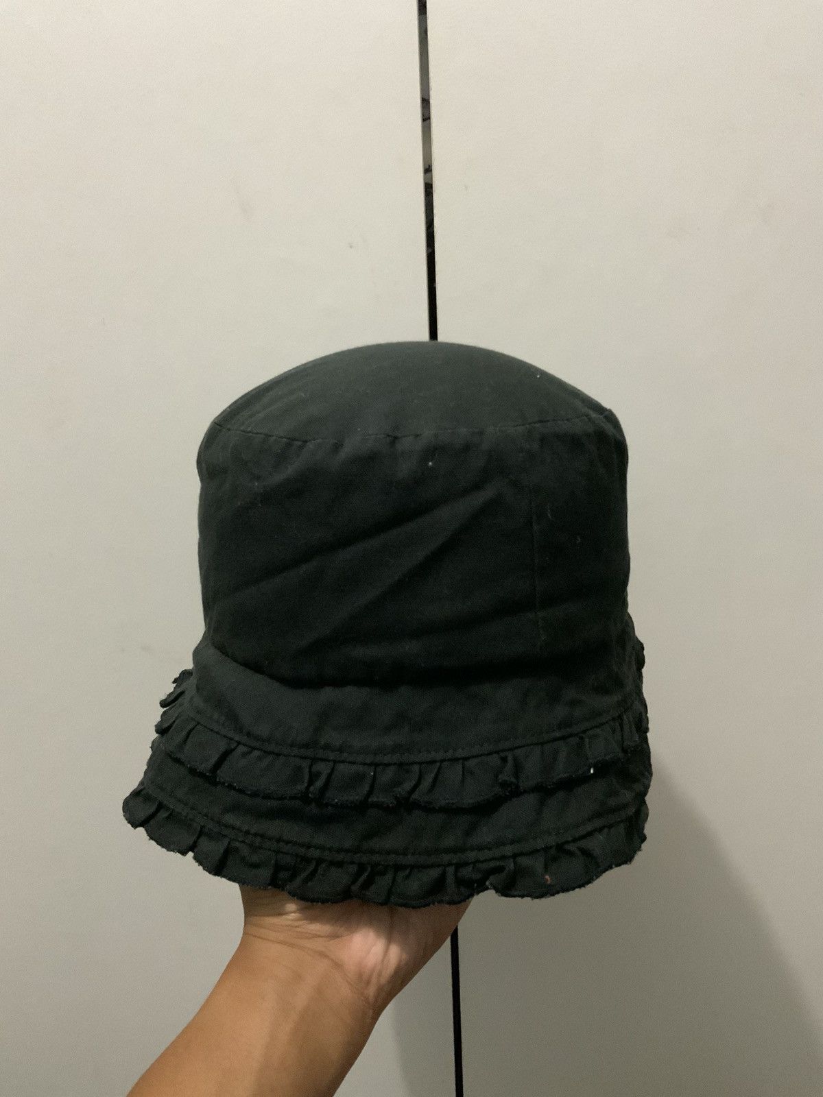 Japanese Brand Namika Design Lace Black Bucket Hat Size ONE SIZE - 3 Thumbnail