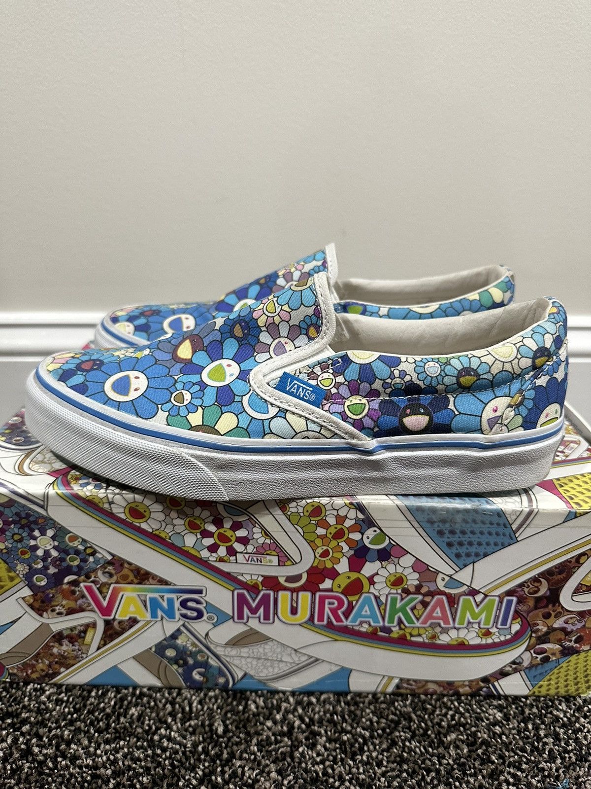 Takashi Murakami × Vans Takashi Murakami x Vans Flower Motif LX Low Slip On Sneaker Size US 6 / EU 39 - 5 Thumbnail