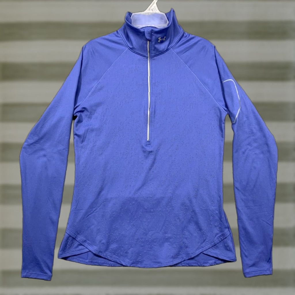 Under Armour Under Armour All Season Gear 1/2 Zip Pullover Shirt L Blue Athletic Women Size L / US 10 / IT 46 - 1 Thumbnail