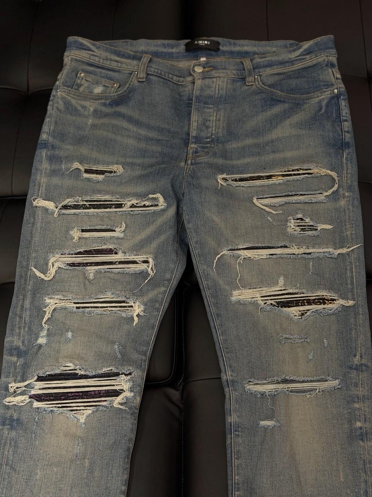 Amiri Size 36 - Amiri Blue Color Patch Jeans 100% Authentic Size US 36 / EU 52 - 2 Thumbnail