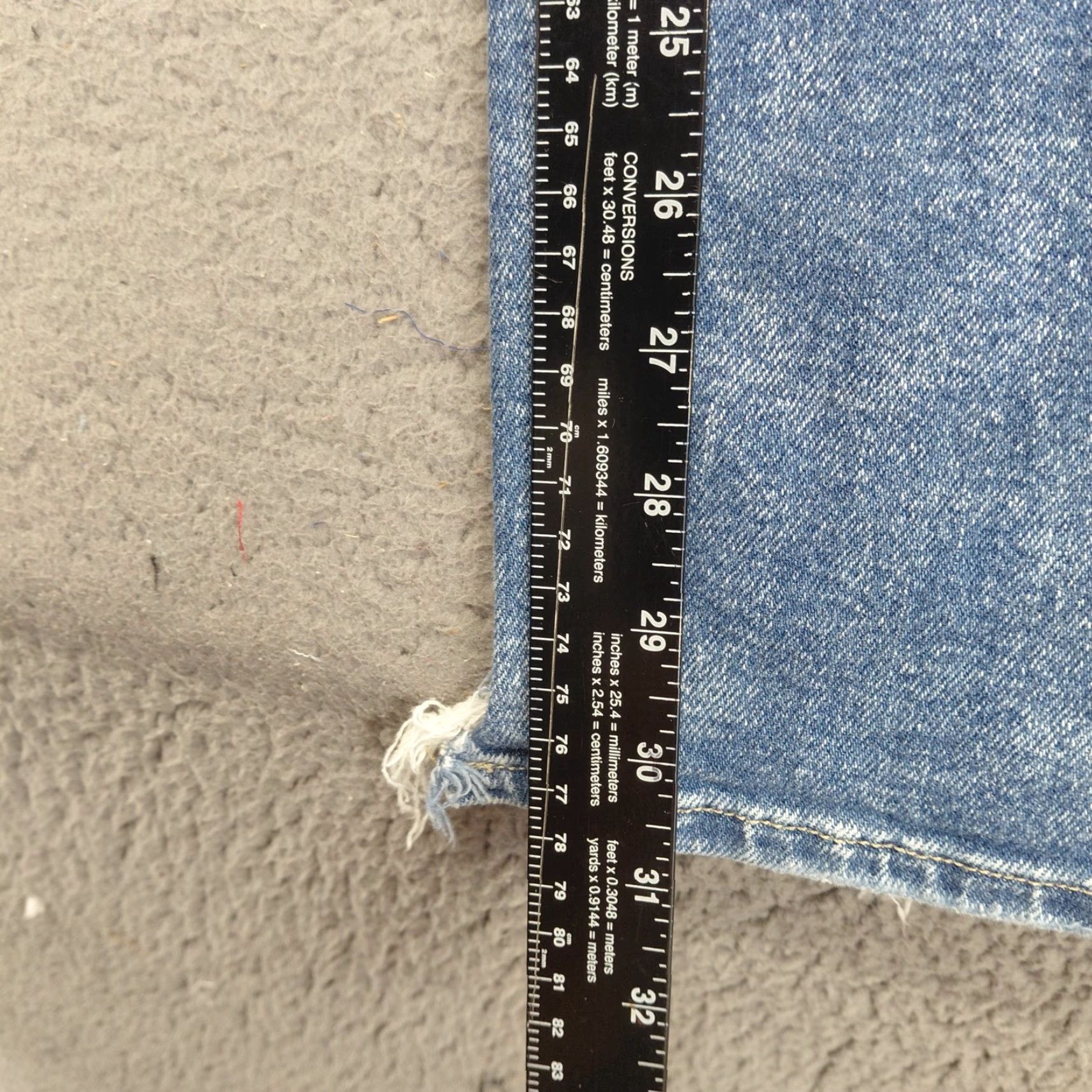 American Eagle Outfitters American Eagle Jeans Women’s Size 4 XLong Blue Distressed Denim Stretch Nice Size 27" / US 4 / IT 40 - 7 Thumbnail