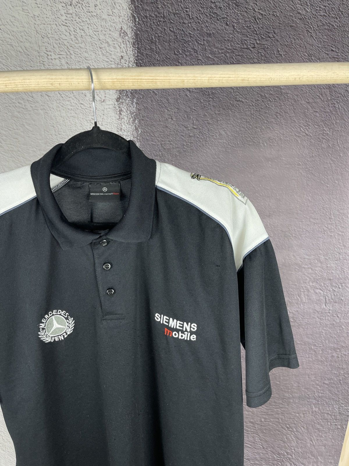 Formula 1 Mercedes McLaren F1 team Siemens Michelin polo tee shirt Size US XL / EU 56 / 4 - 4 Thumbnail