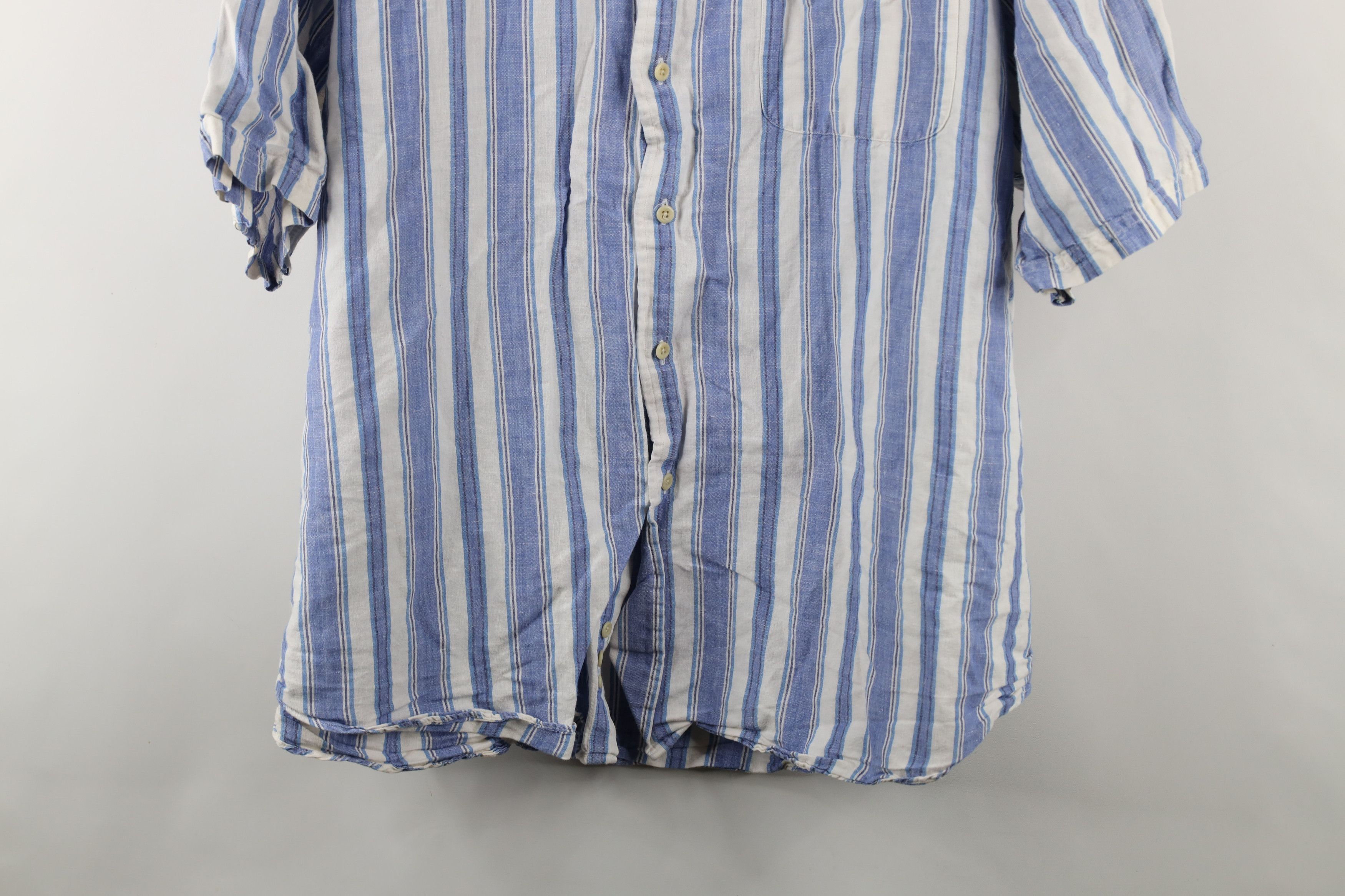 Fila × Vintage Vintage 90s Fila Sport Striped Short Sleeve Button Shirt Size US XL / EU 56 / 4 - 3 Thumbnail