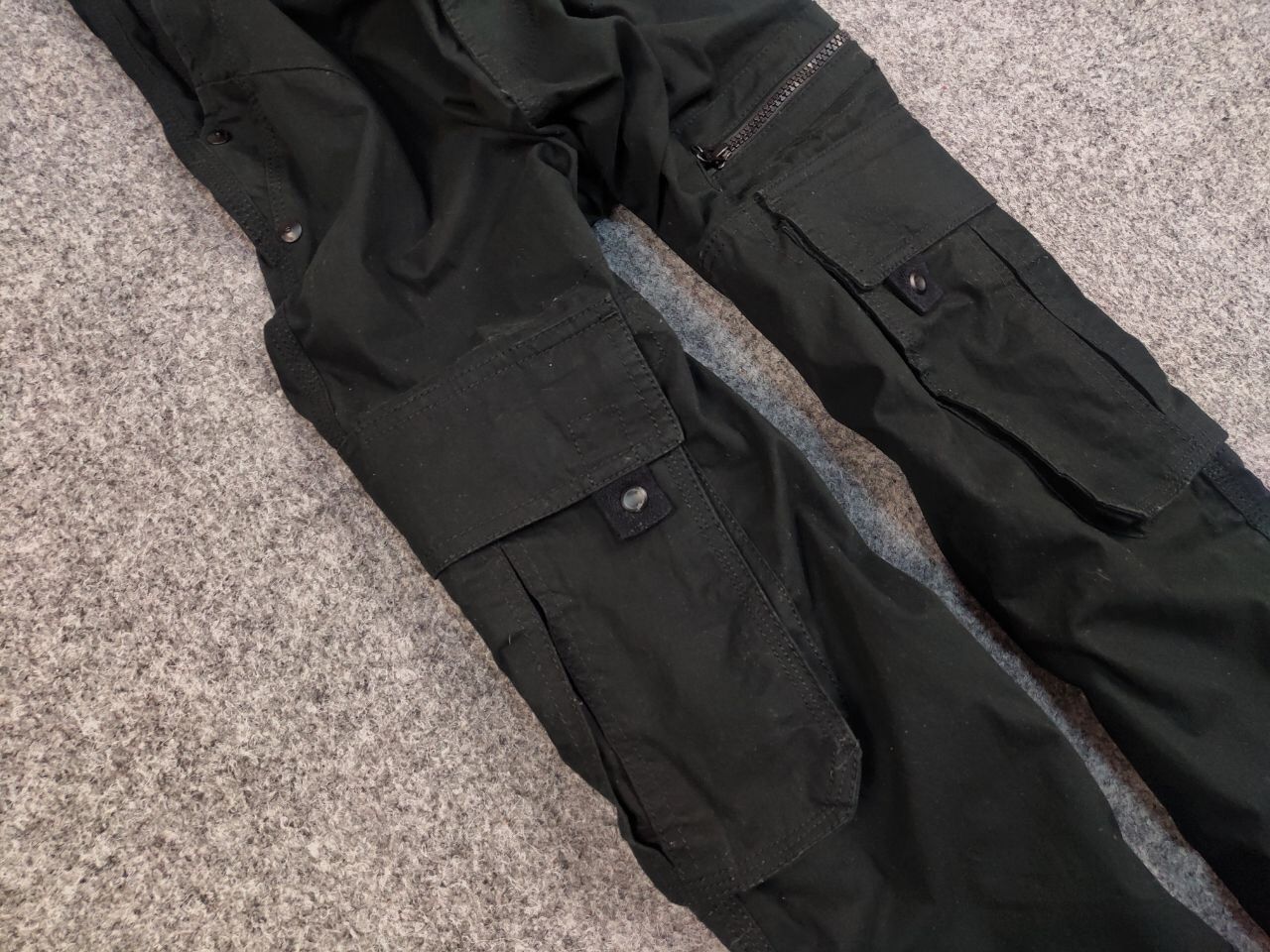 Japanese Brand Vintage Japan style Black Cargo Zip Pants Y2K Size US 34 / EU 50 - 10 Thumbnail