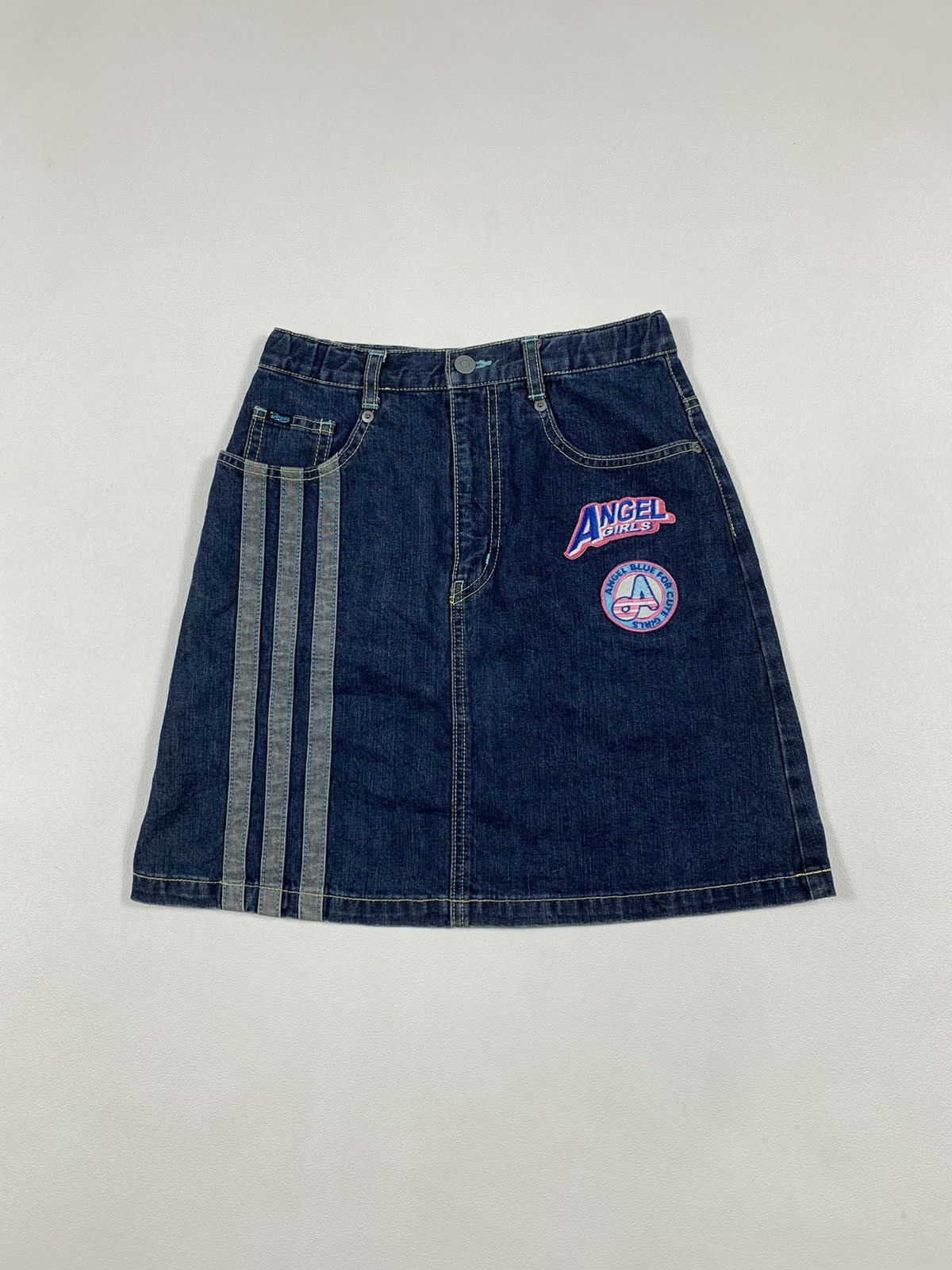 Hysteric Glamour × Japanese Brand 💸NEED GONE💸 Angle Blue Denim Skirt Size 27" / US 4 / IT 40 - 1 Thumbnail