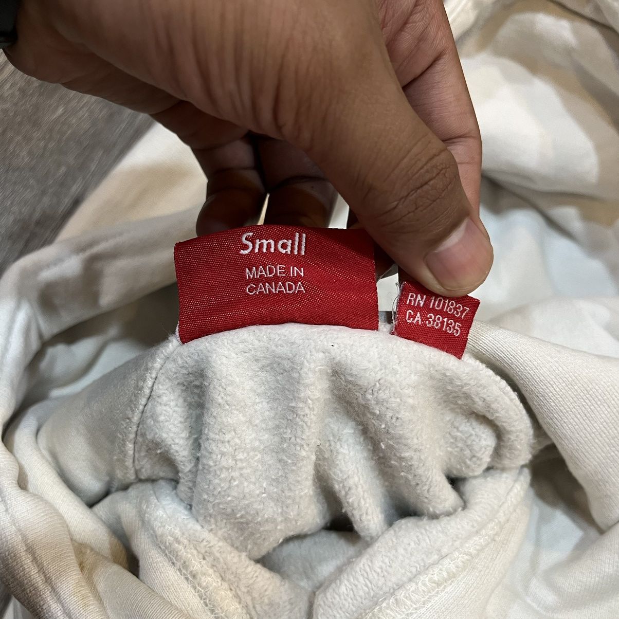 Supreme SUPREME Compact Logo Hooded Sweatshirt White Size US M / EU 48-50 / 2 - 8 Thumbnail