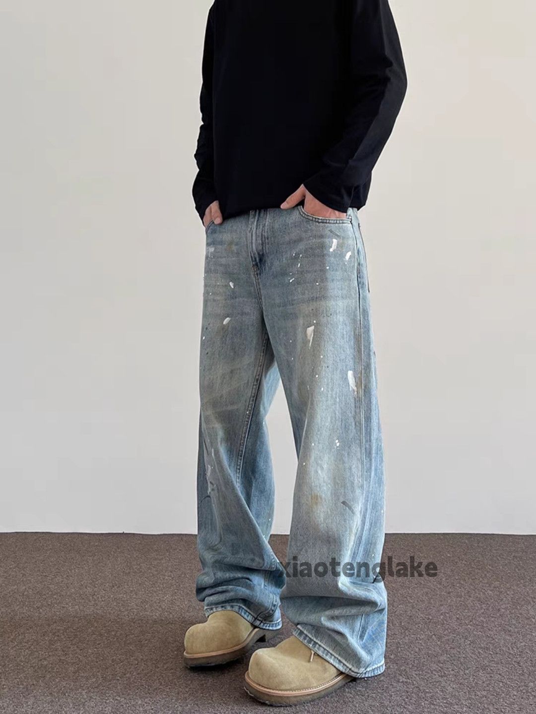 Vintage Washed faded cleanfit yuppie y2k loose hiphop jeans Size US 34 / EU 50 - 5 Thumbnail