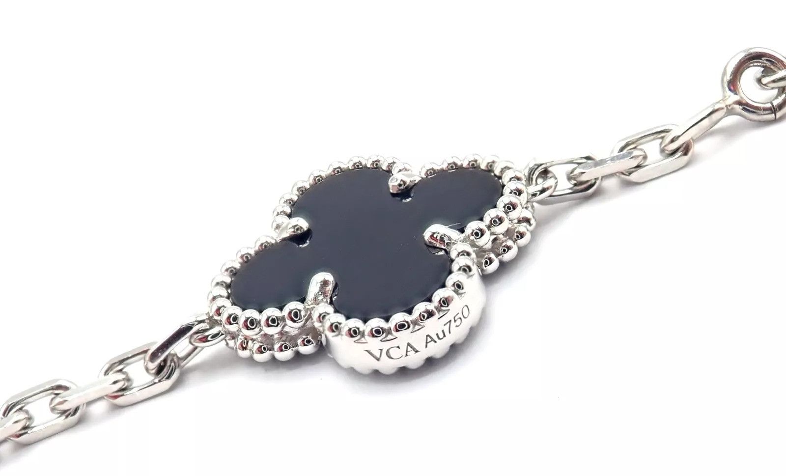 Van Cleef & Arpels Van Cleef & Arpels 18k 20 Motif Alhambra Diamond Necklace Size ONE SIZE - 8 Thumbnail