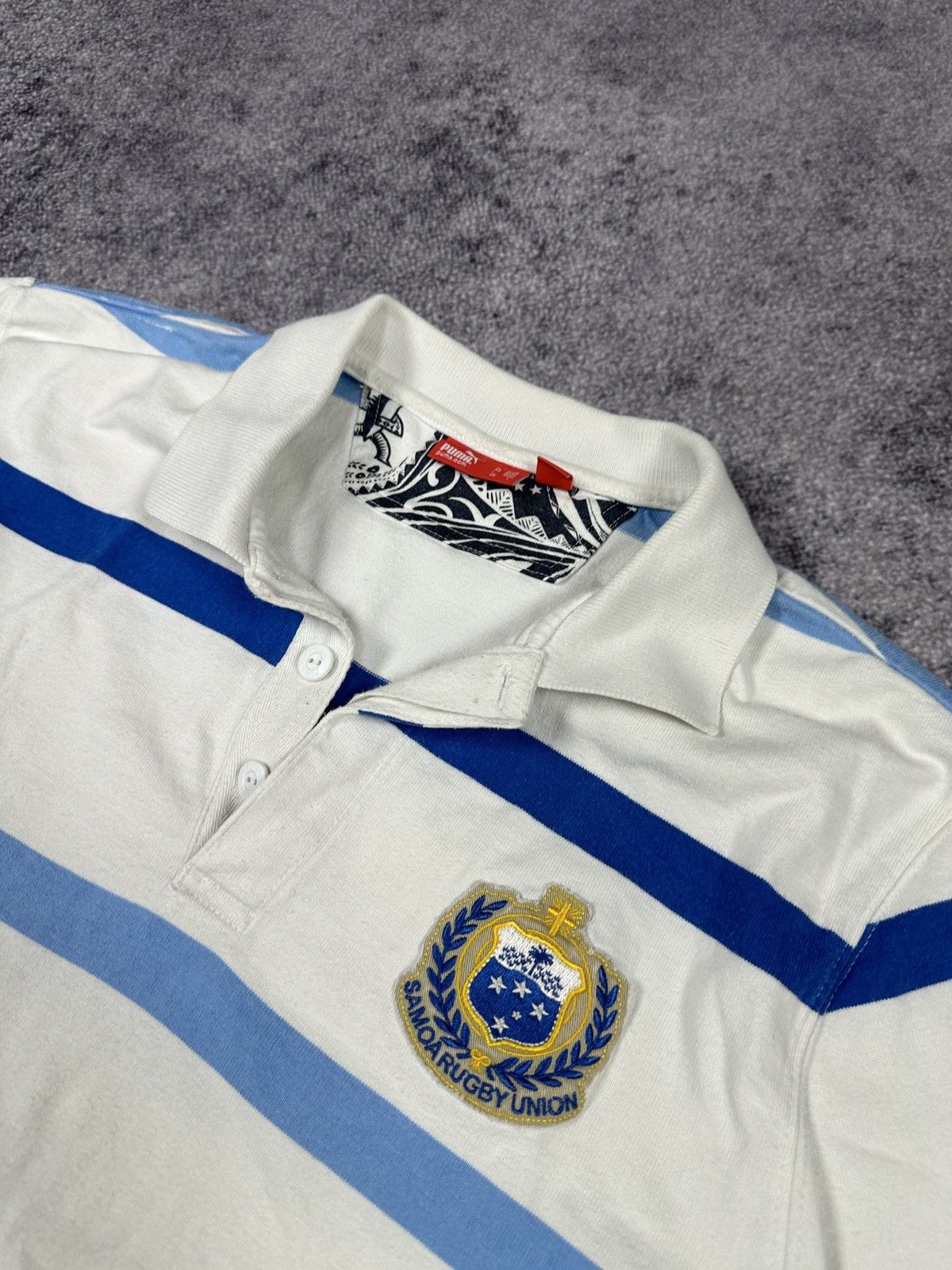Puma × Vintage Vintage Puma Samoa Rugby Polos Streetwear Rare Casual VTg L Size US L / EU 52-54 / 3 - 2 Thumbnail