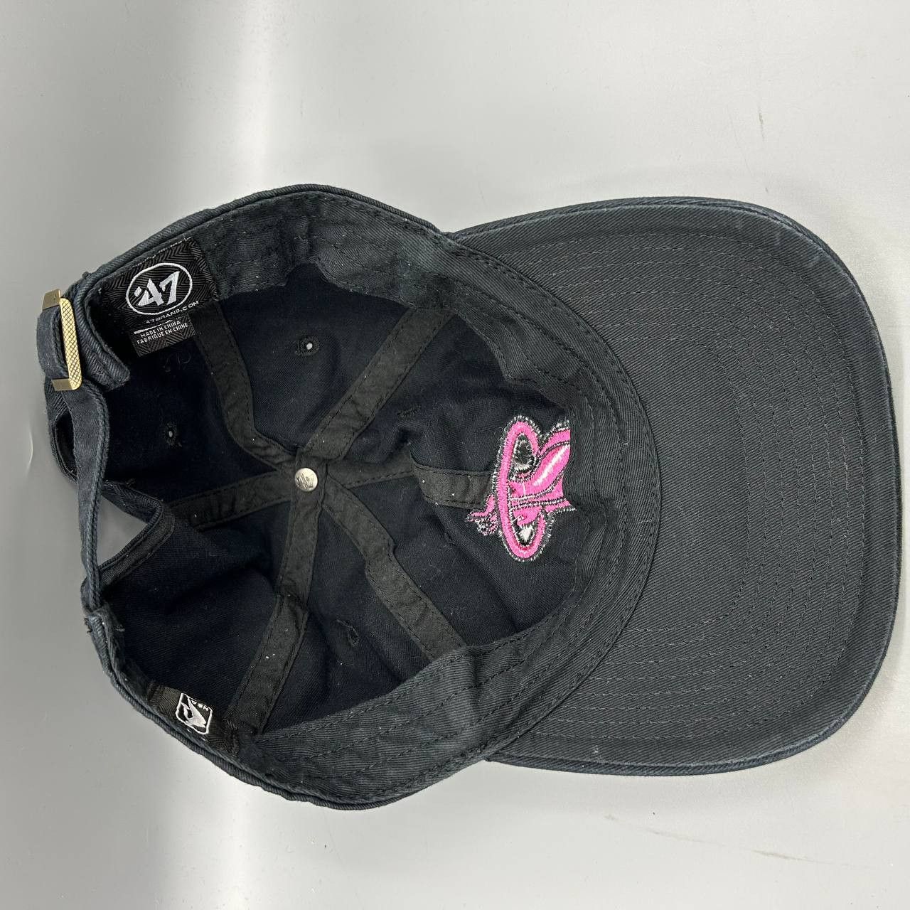 47 Brand Miami Heat Hat Men NBA Embroidered Strap Back Cap Cotton Size ONE SIZE - 2 Thumbnail
