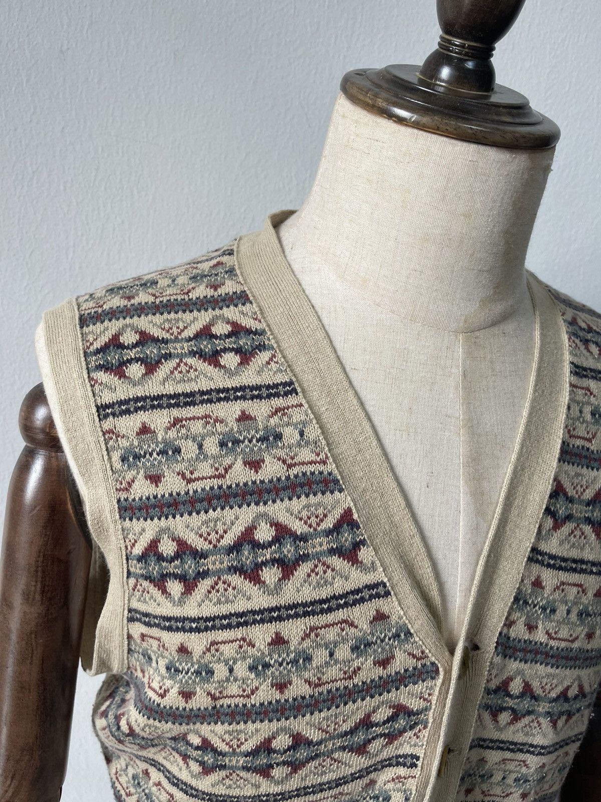 RRL Ralph Lauren Vintage RRL Fair Isle Cotton Vest C1 Size US M / EU 48-50 / 2 - 10 Thumbnail