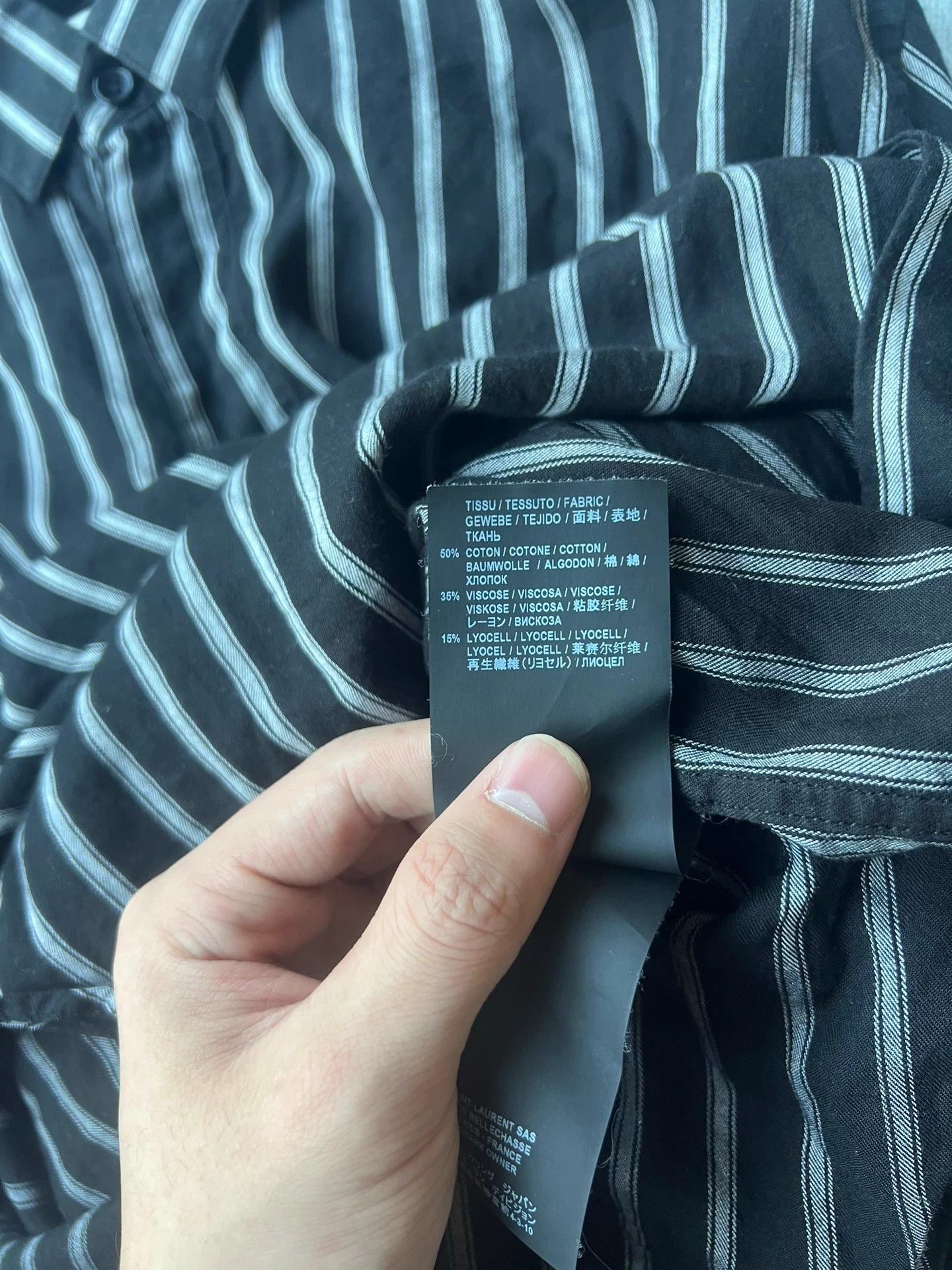 Saint Laurent Paris Saint Laurent SLP20SS Striped Shirt Size US M / EU 48-50 / 2 - 7 Thumbnail