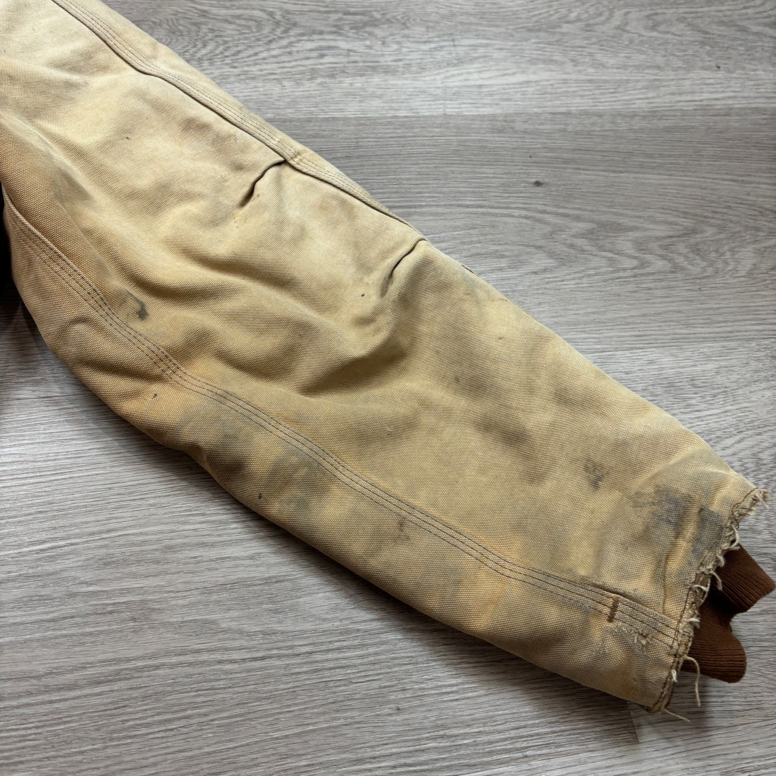 Carhartt × Vintage VTG Carhartt C03 BRN Quilt Lined Duck Canvas Chore Jacket 48 Size US XL / EU 56 / 4 - 17 Thumbnail