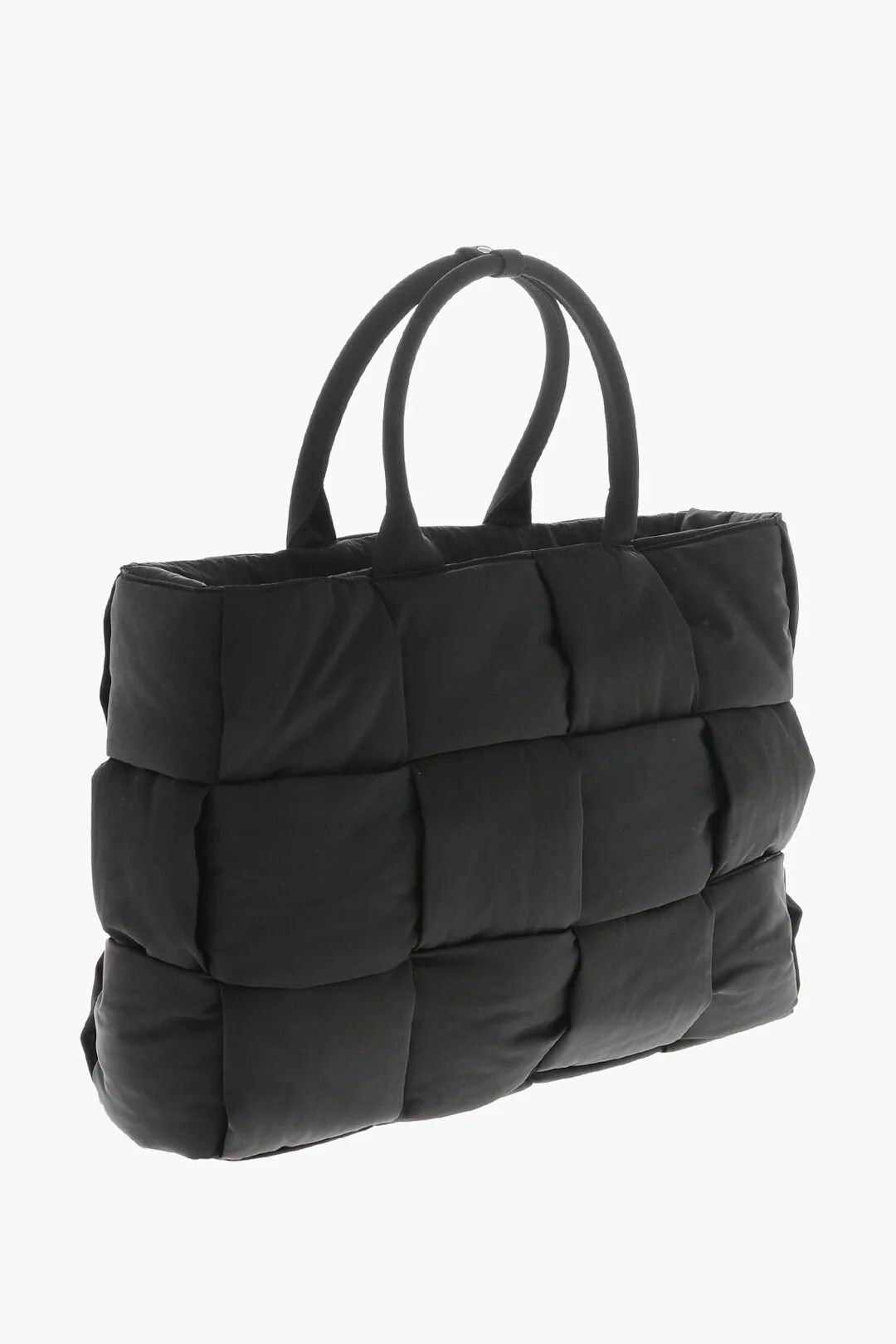 Bottega Veneta og1mm0426 Size: OS / Woven Fabric Maxi Tote Bag in Black Size ONE SIZE - 2 Thumbnail