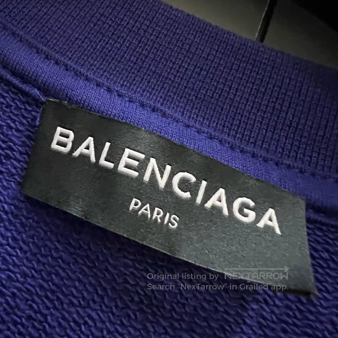 Balenciaga balenciaga blue logo print sweatshirt xs. Size US XS / EU 42 / 0 - 5 Thumbnail