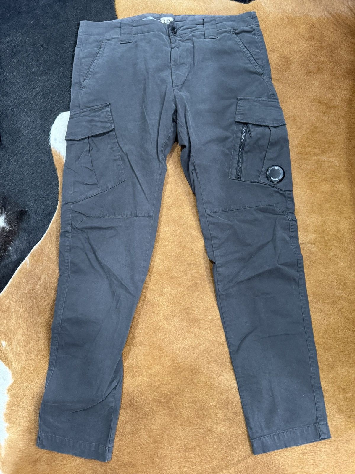 C.P. Company C.P. Company Stretch Sateen Ergonomic Cargo Grey Size US 34 / EU 50 - 1 Thumbnail