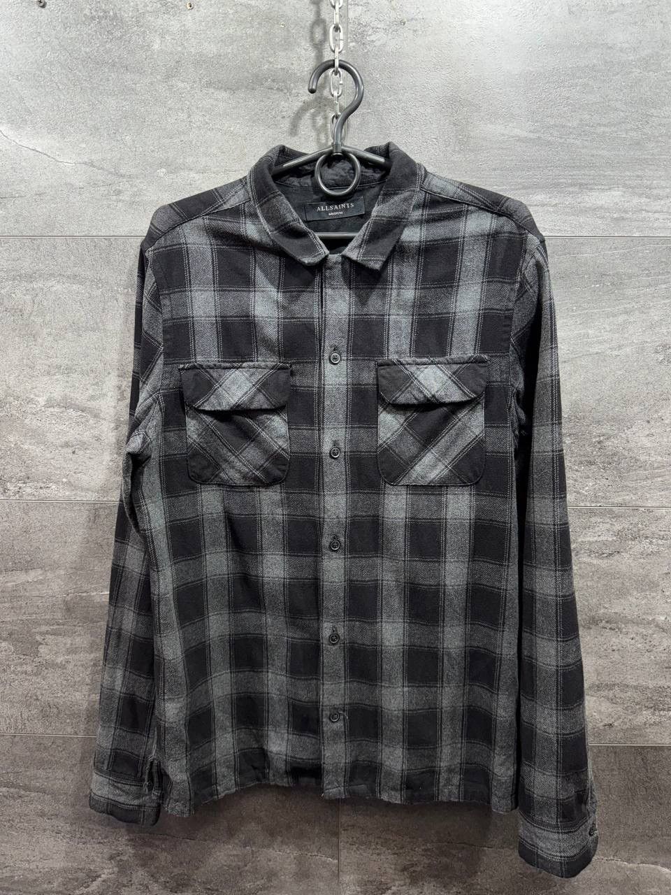 Allsaints AllSaints Cotton Flannel Plaid Kapelle Long Sleeve Shirt Size US M / EU 48-50 / 2 - 1 Thumbnail
