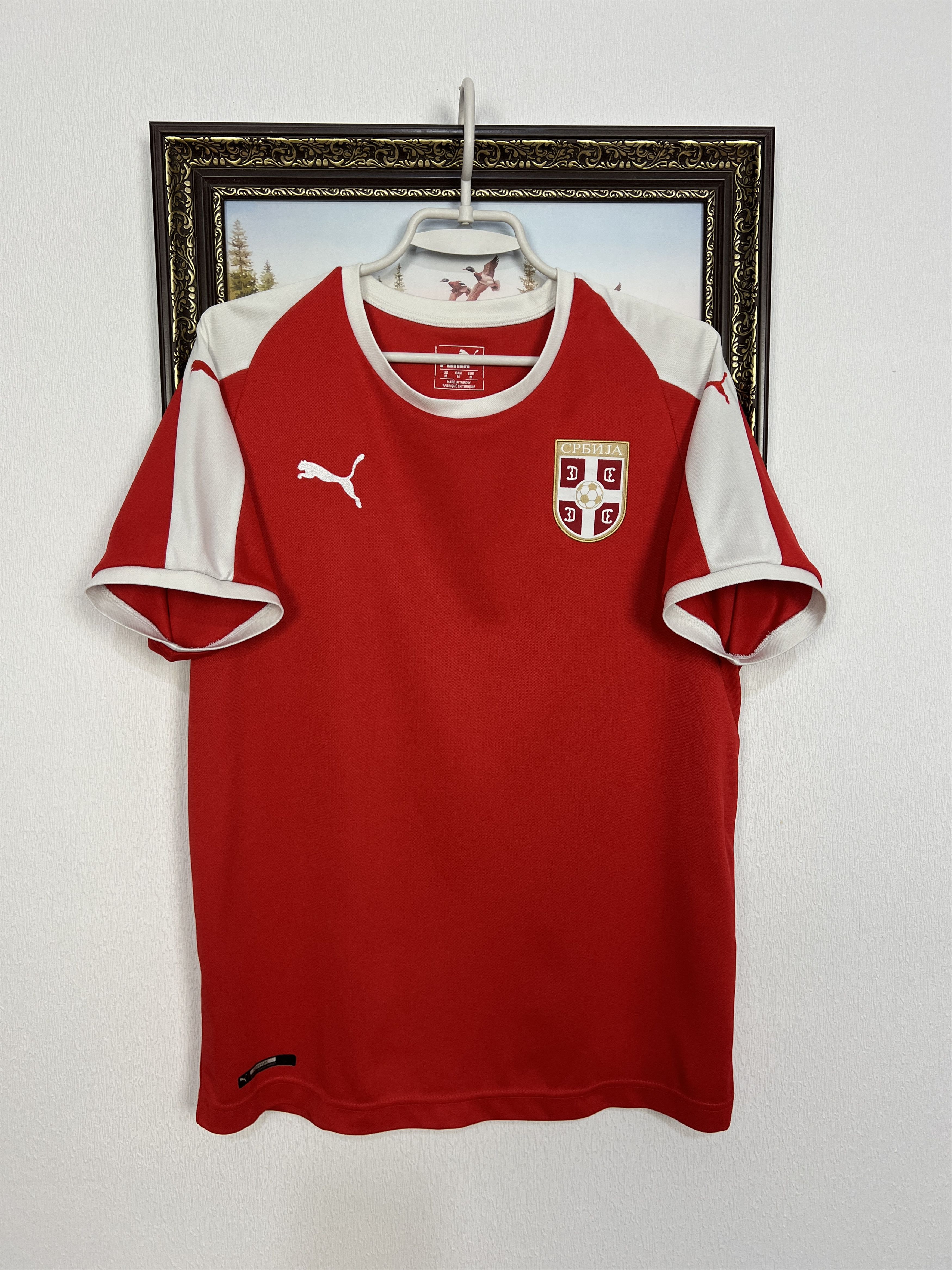 Puma Serbia Home football shirt Soccer Jersey National Trikot Size US M / EU 48-50 / 2 - 1 Thumbnail