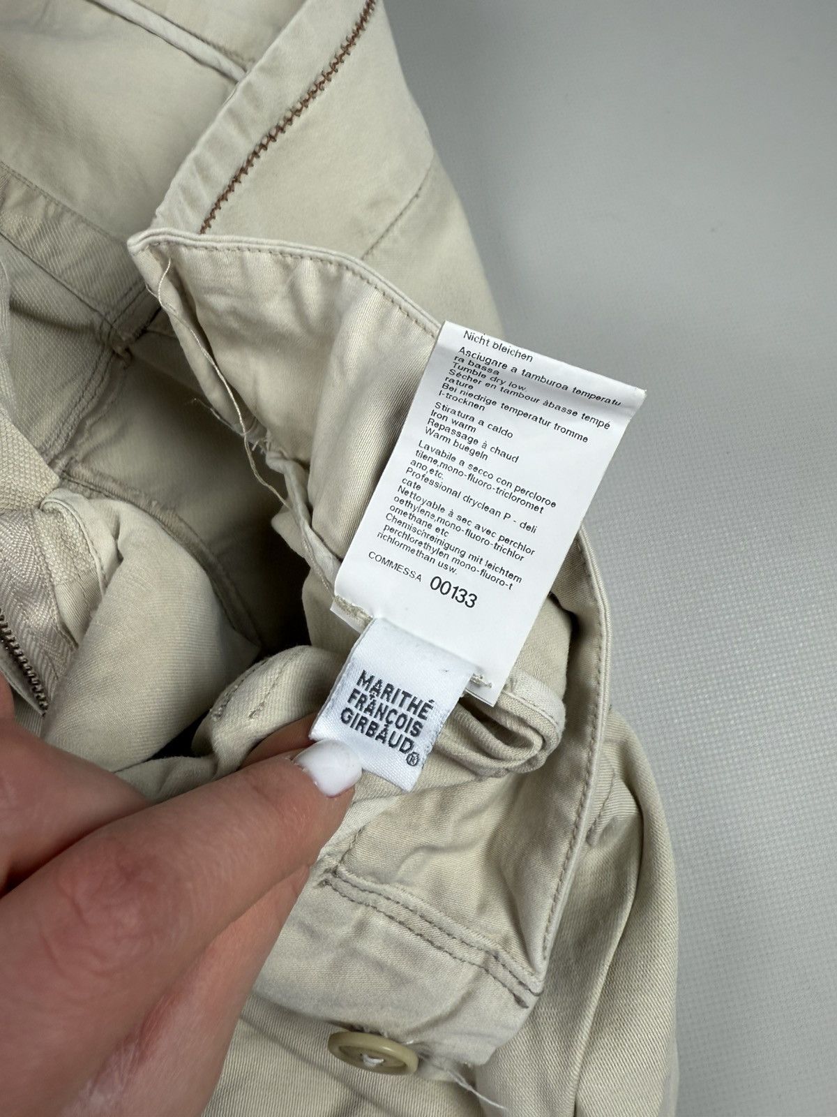 Marithe + Francois Girbaud × Vintage Girbaud Vintage Avant-Garde Cargo Pockets Baggy Chino Pants Size US 32 / EU 48 - 17 Thumbnail