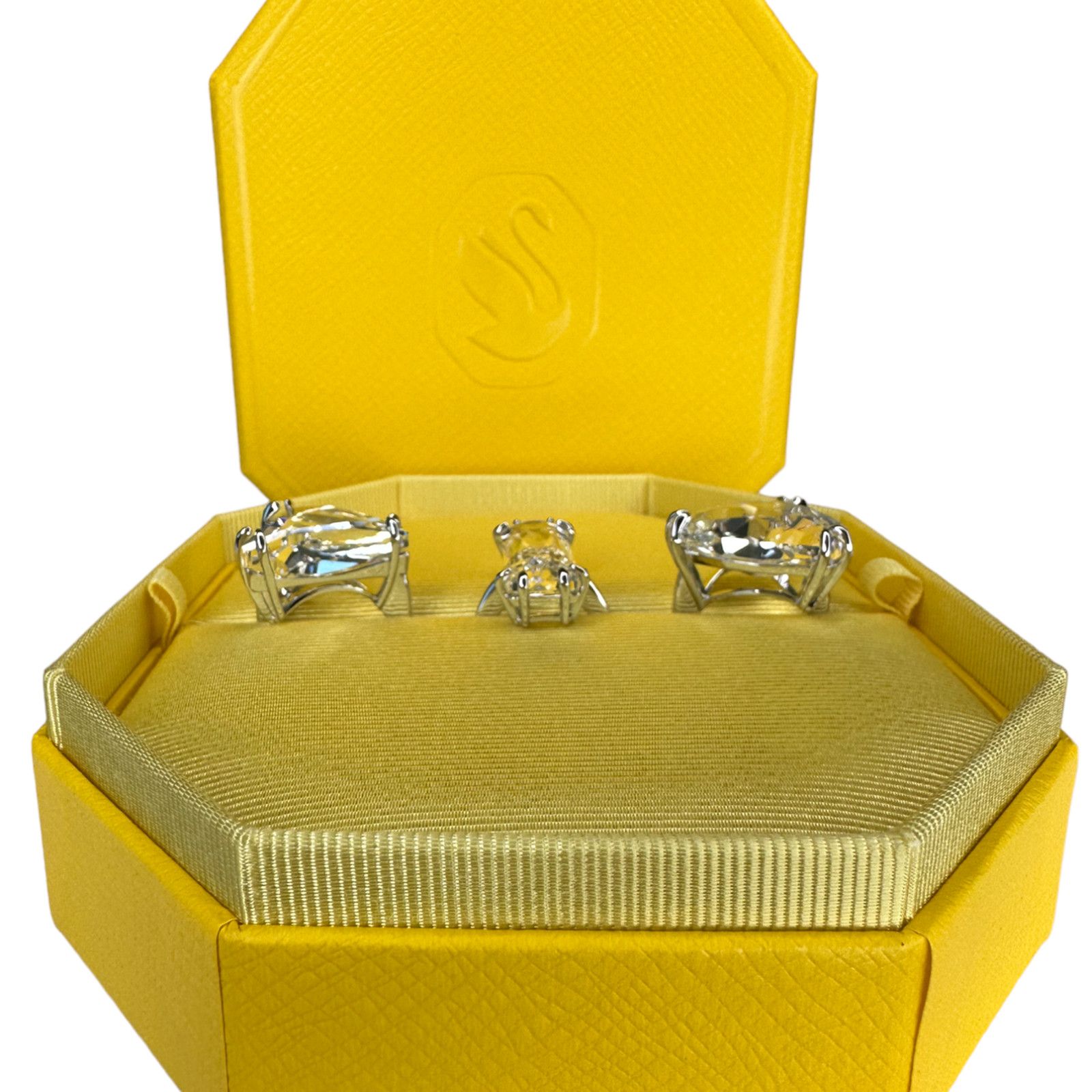 Swarovski Swarovski Mesmera cocktail ring Set (3), Mixed cuts 52 / 6 Size ONE SIZE - 6 Thumbnail