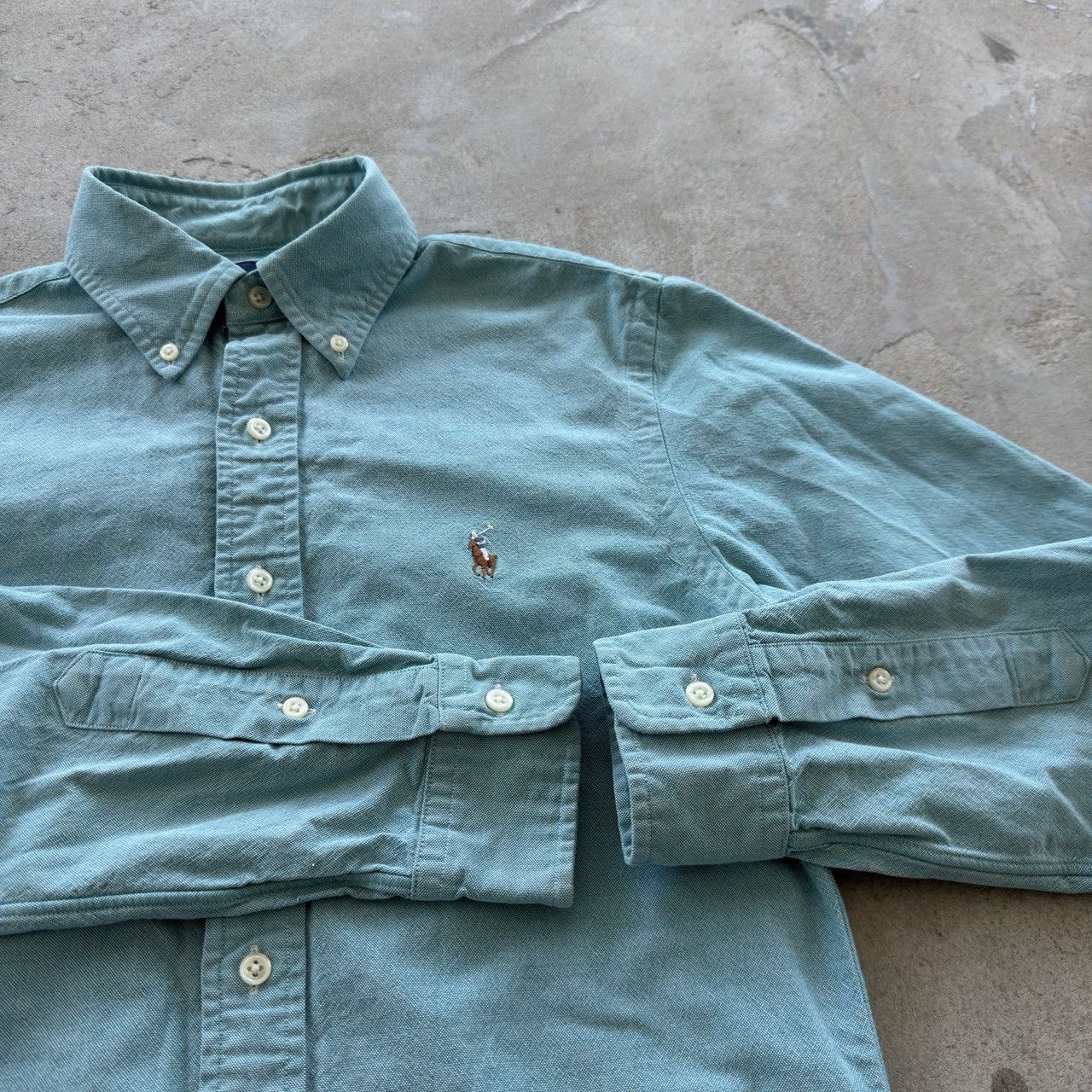 Polo Ralph Lauren Ralph Lauren Teal Slim Fit Stretch Oxford Shirt Size S P Size US S / EU 44-46 / 1 - 4 Thumbnail