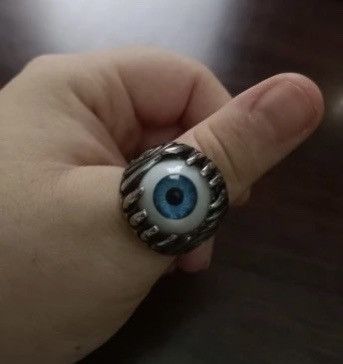 Jewelry Devil Eyeball Finger Ring (size 10-13) Size ONE SIZE - 4 Thumbnail