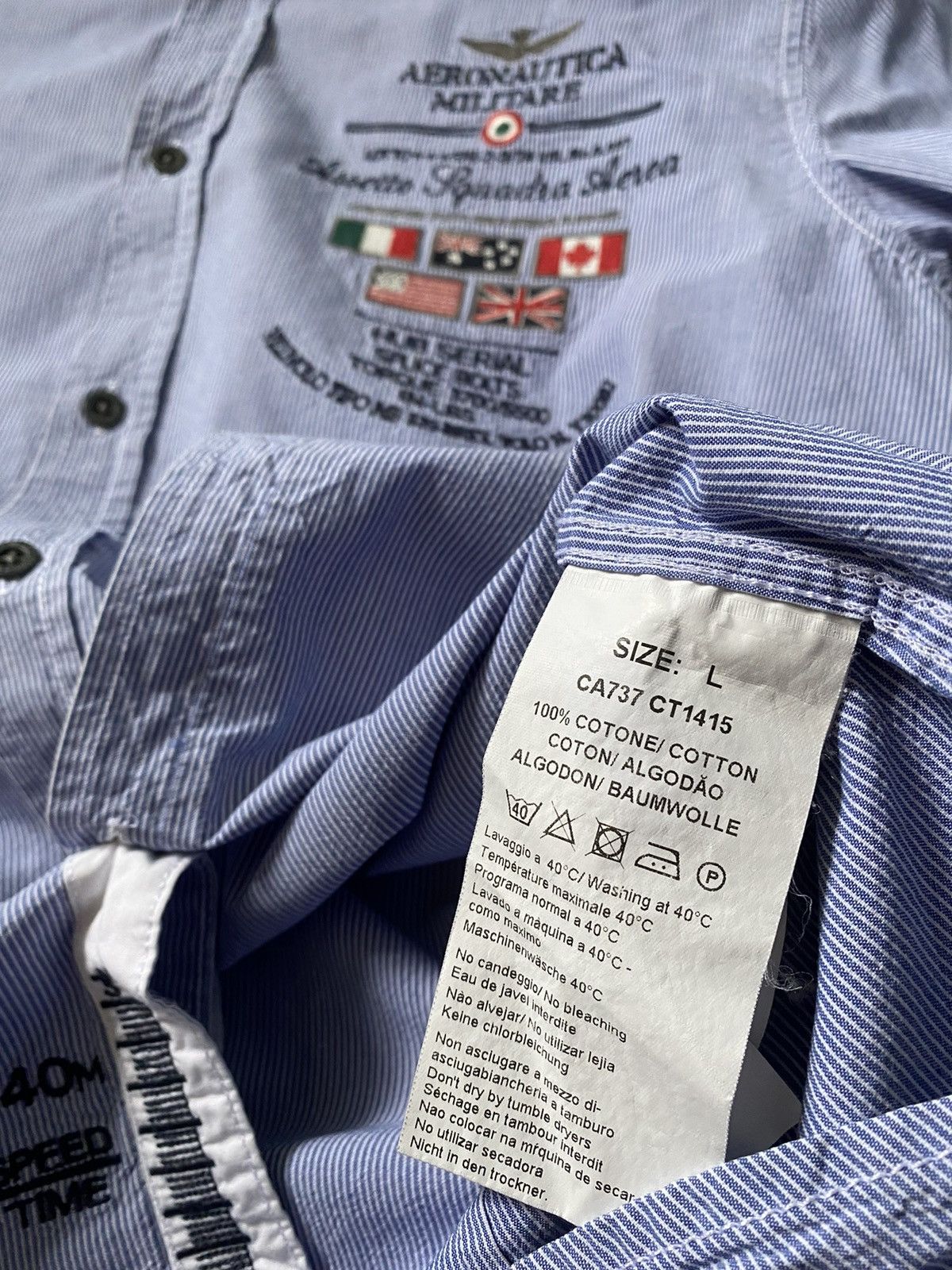 Aeronautica Militare Aeronautica Militare pilot shirt button down Size US L / EU 52-54 / 3 - 11 Thumbnail
