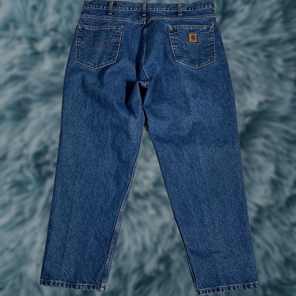 Carhartt Carhartt B17 DST Relaxed Fit Jeans Men 42x30 100% Cotton Blue Jeans Relaxed 42 30 Mens Size US 42 / EU 58 - 1 Thumbnail
