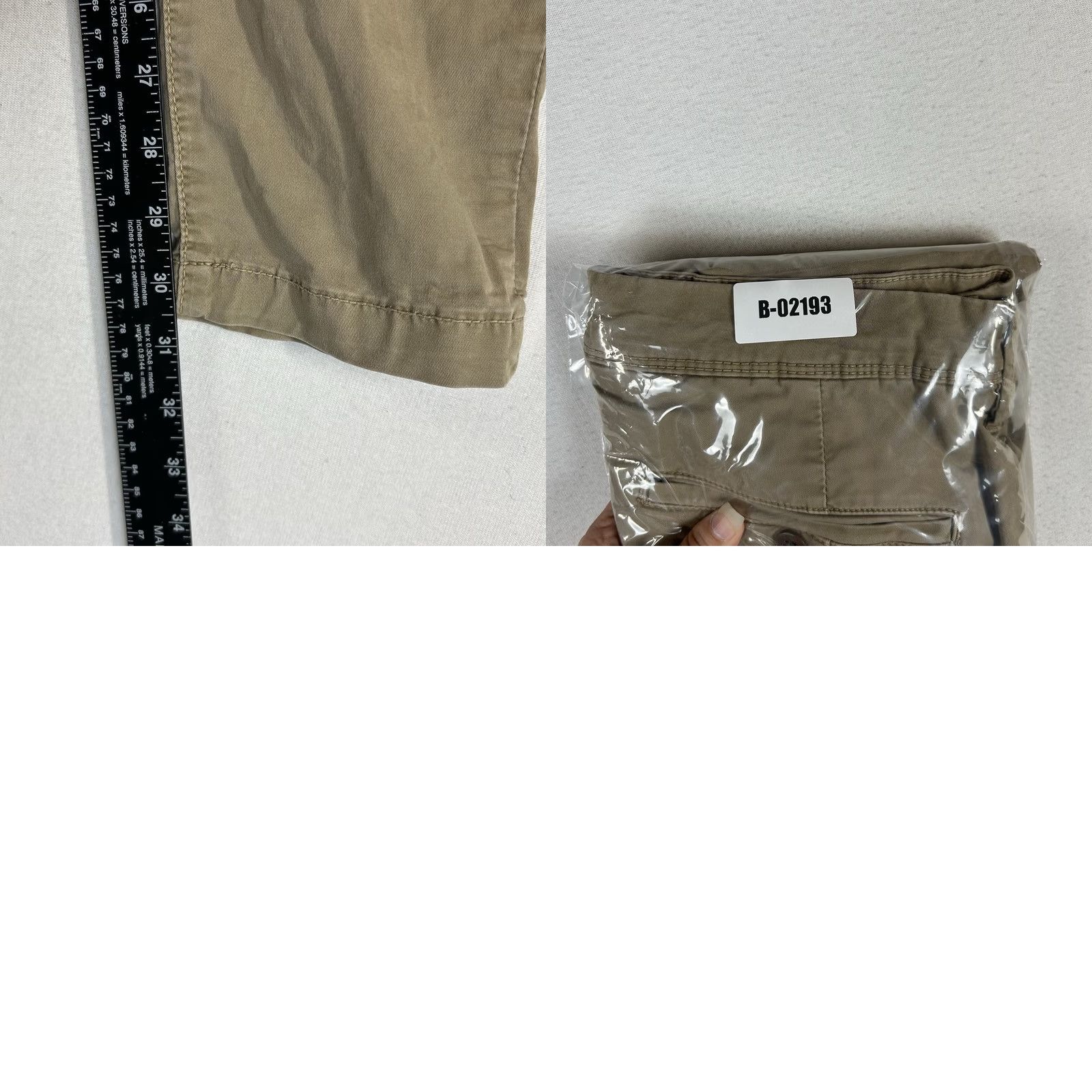 American Eagle Outfitters American Eagle Slim Taper Khaki Pants Men's 29x32 Beige Chino AEO Size US 29 - 10 Thumbnail