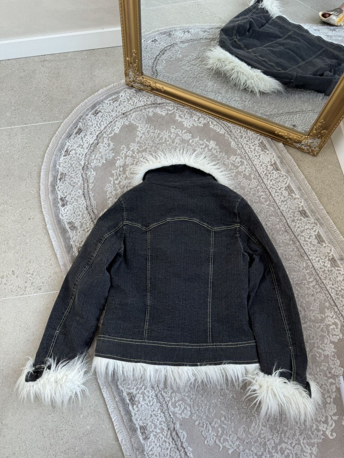Hysteric Glamour VTG🥶CRAZY JUNYA WATANABE KAPITAL STYLE DENIM FUR JACKET Size US S / EU 44-46 / 1 - 8 Thumbnail