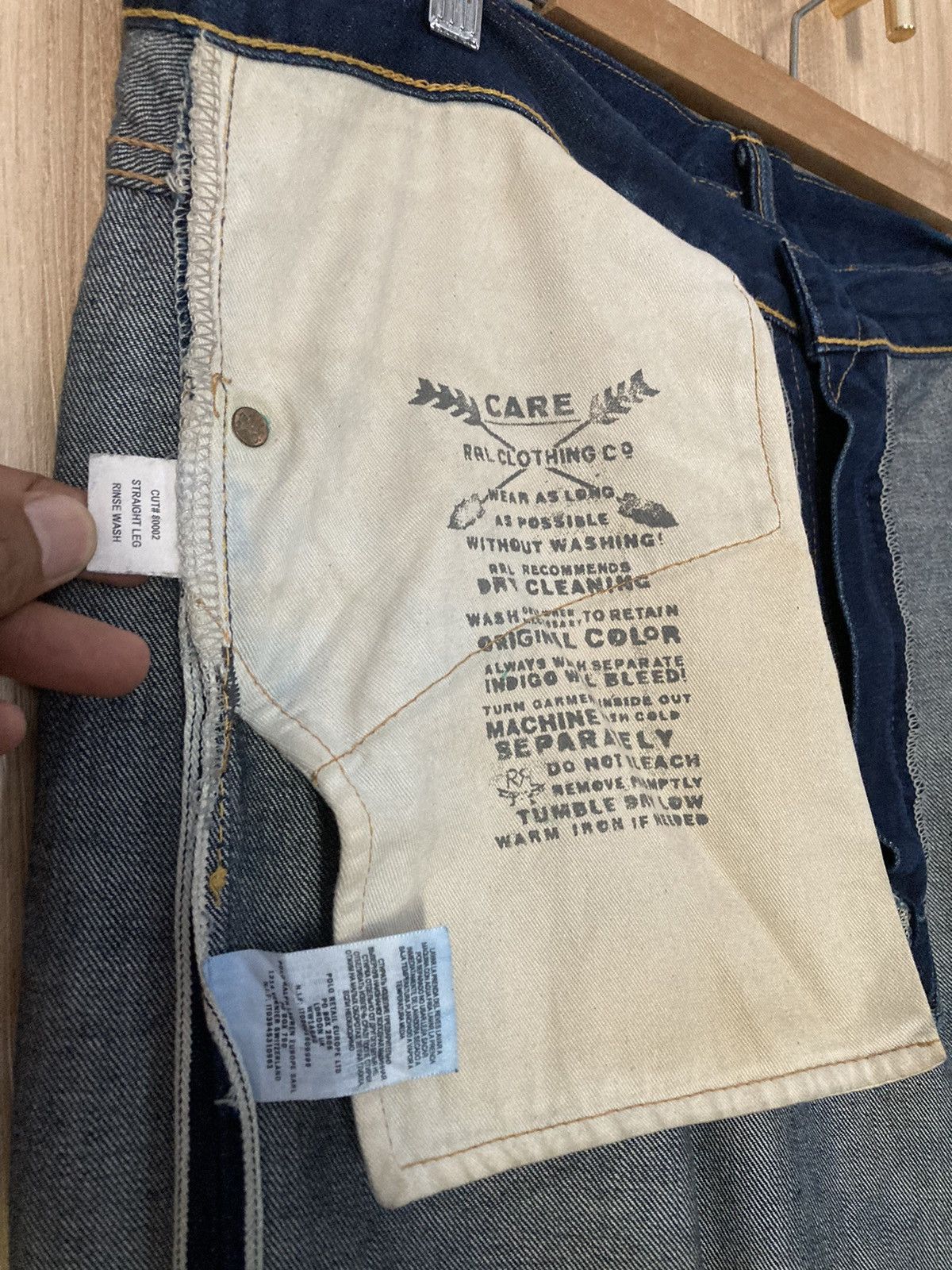 Ralph Lauren RRL Double RL Straight Indigo Denim Jeans Size US 38 / EU 54 - 15 Thumbnail