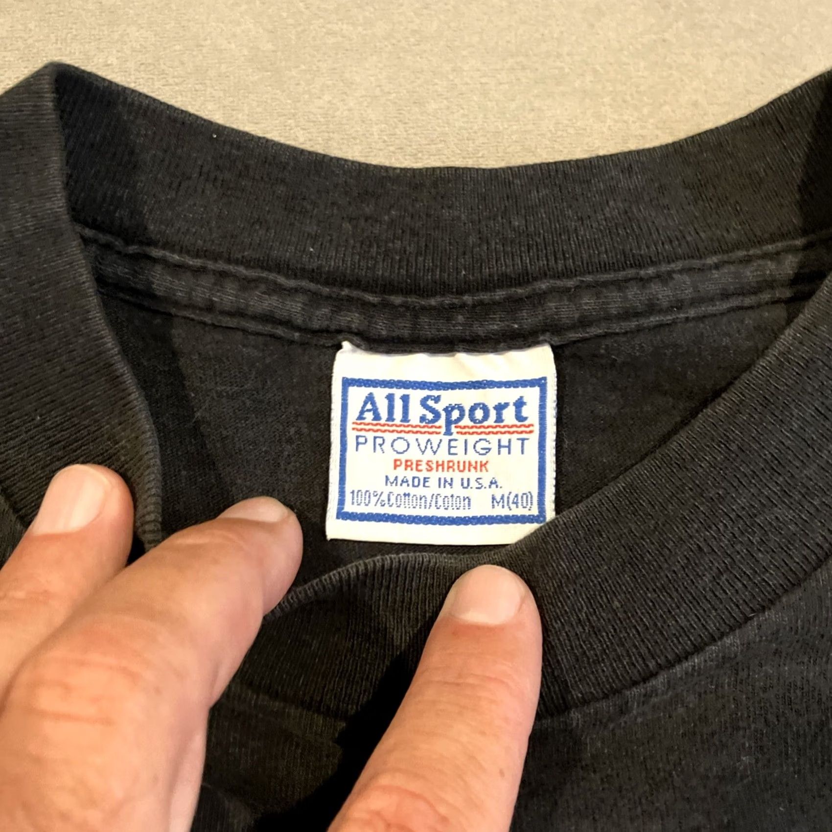 Vintage VINTAGE All Sport Shirt M Black 80s Band Rock FYC 1995 Modern Man Mens Medium Short Sleeve Cotton Rare Size US M / EU 48-50 / 2 - 3 Thumbnail