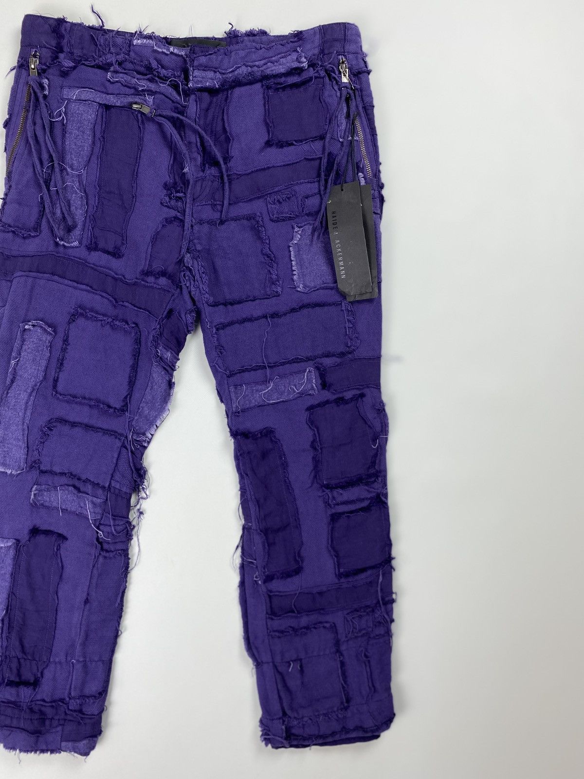 Haider Ackermann BNWT! Haider Ackermann ladies patchwork cropped pants Size 26" / US 2 / IT 38 - 3 Thumbnail