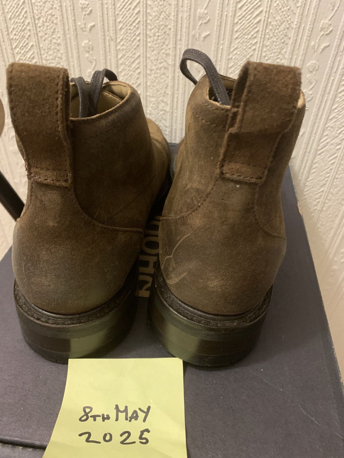 Rhodes Rhodes Portland Boots - Brown Rough Out Burnished Leather Size US 11.5 / EU 44-45 - 2 Thumbnail