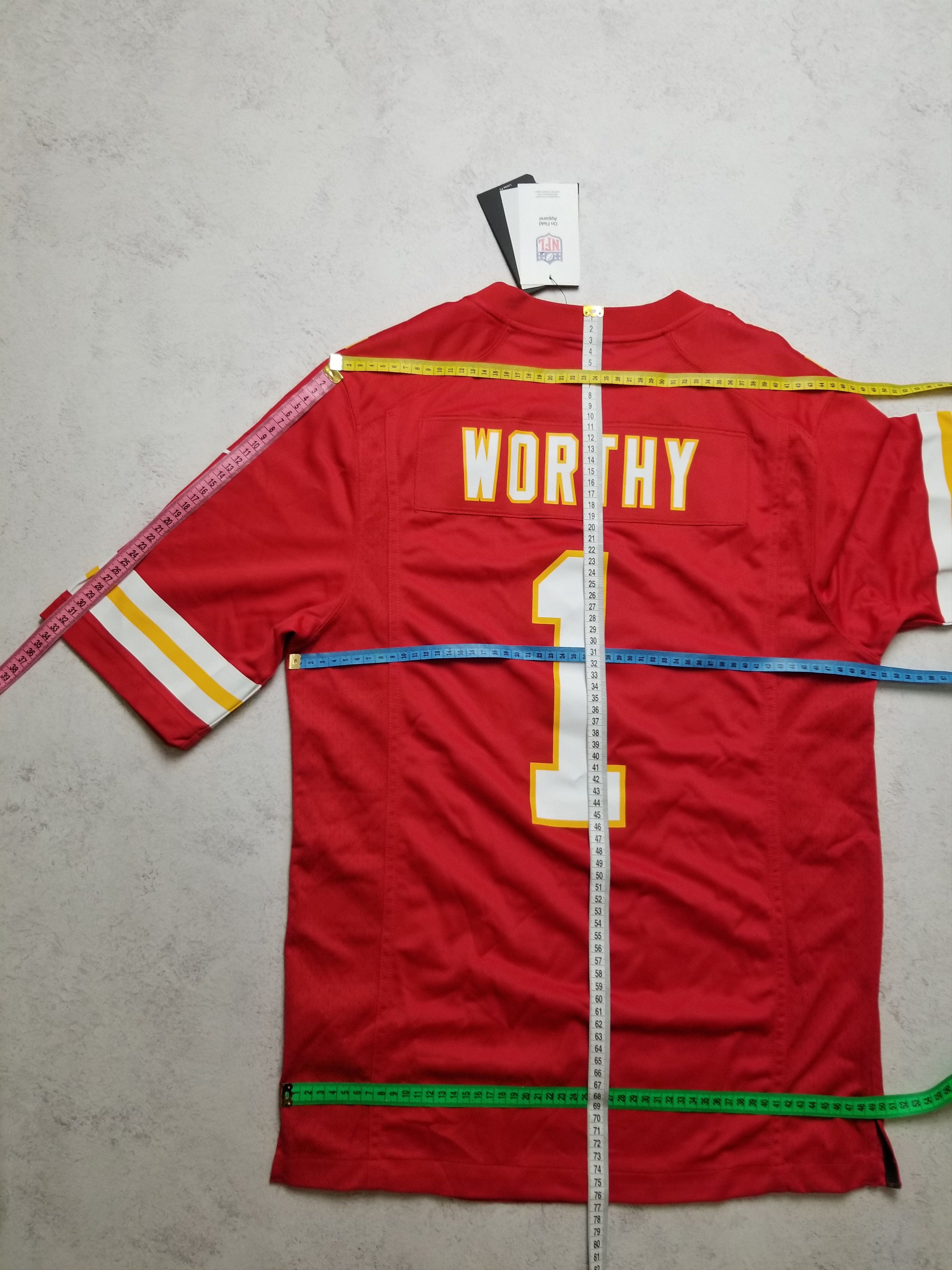 Nike Nike Xavier Worthy#1 Kansas City Chiefs On Field Red Jersey Size US S / EU 44-46 / 1 - 4 Thumbnail