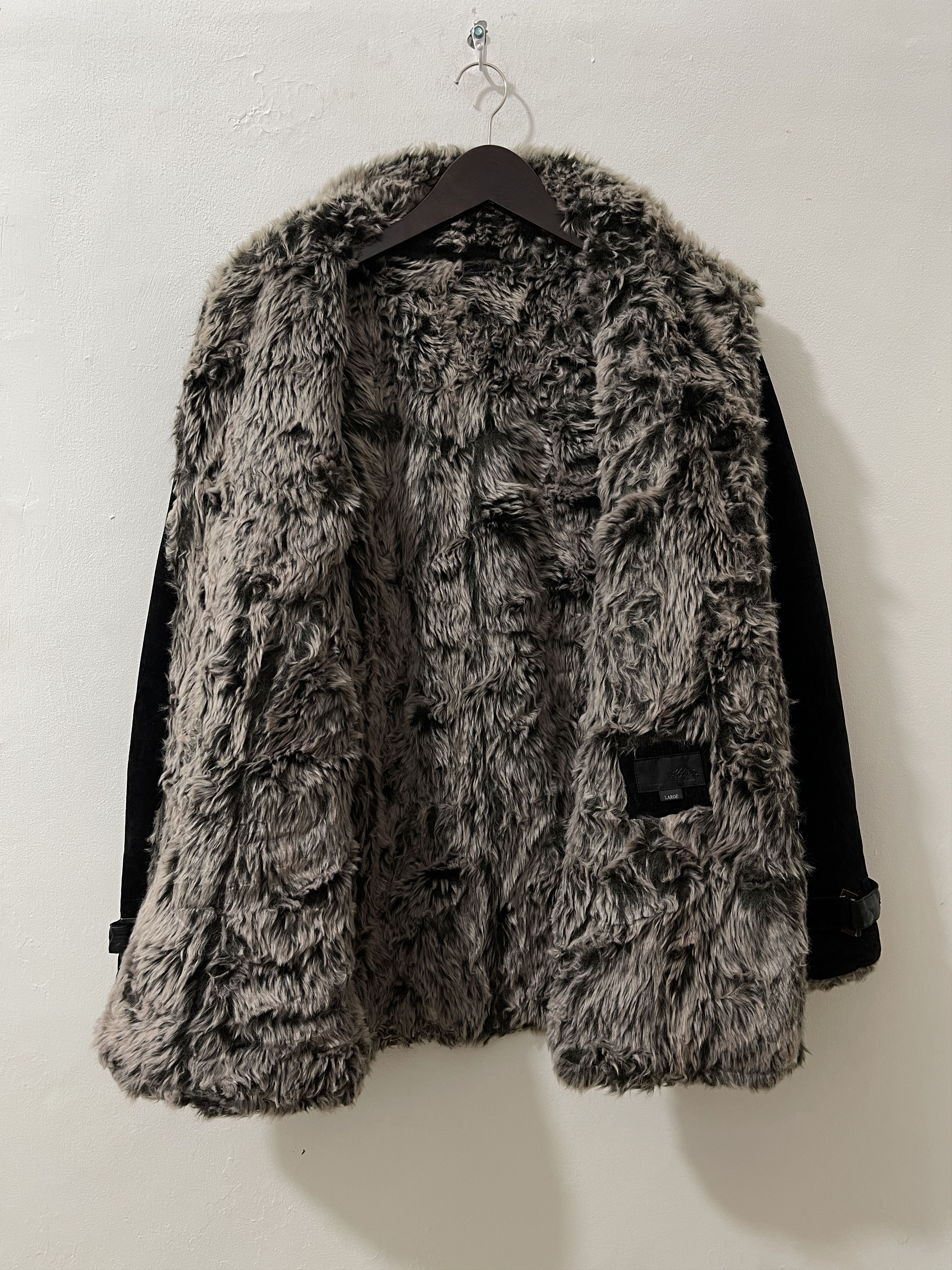Japanese Brand Mossimo Japan Archive Fur Gothic Vkei Style Jacket Size US L / EU 52-54 / 3 - 6 Thumbnail